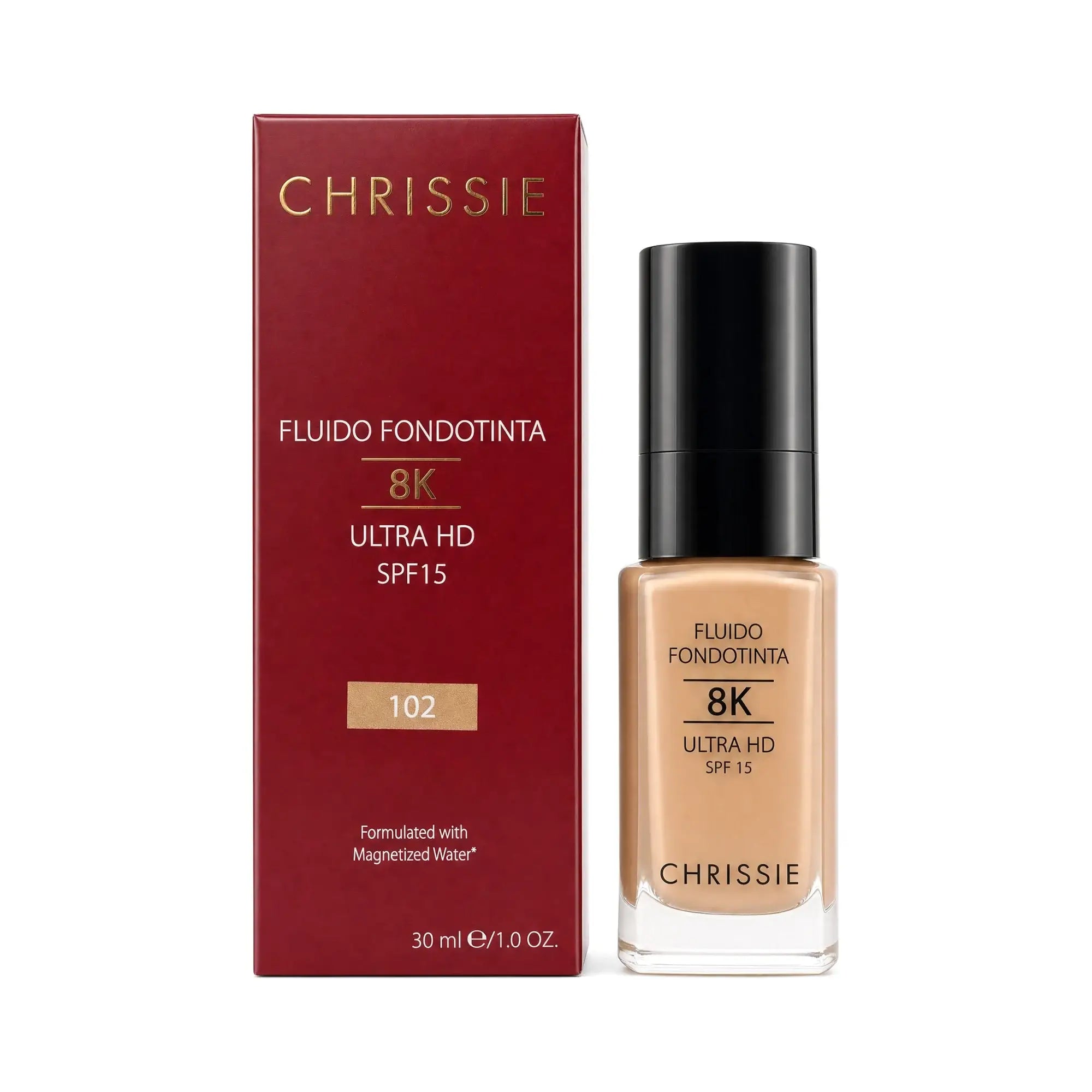 61175-Chrissie Fluid Foundation 8K Ultra HD SPF15 30ml-102 +8