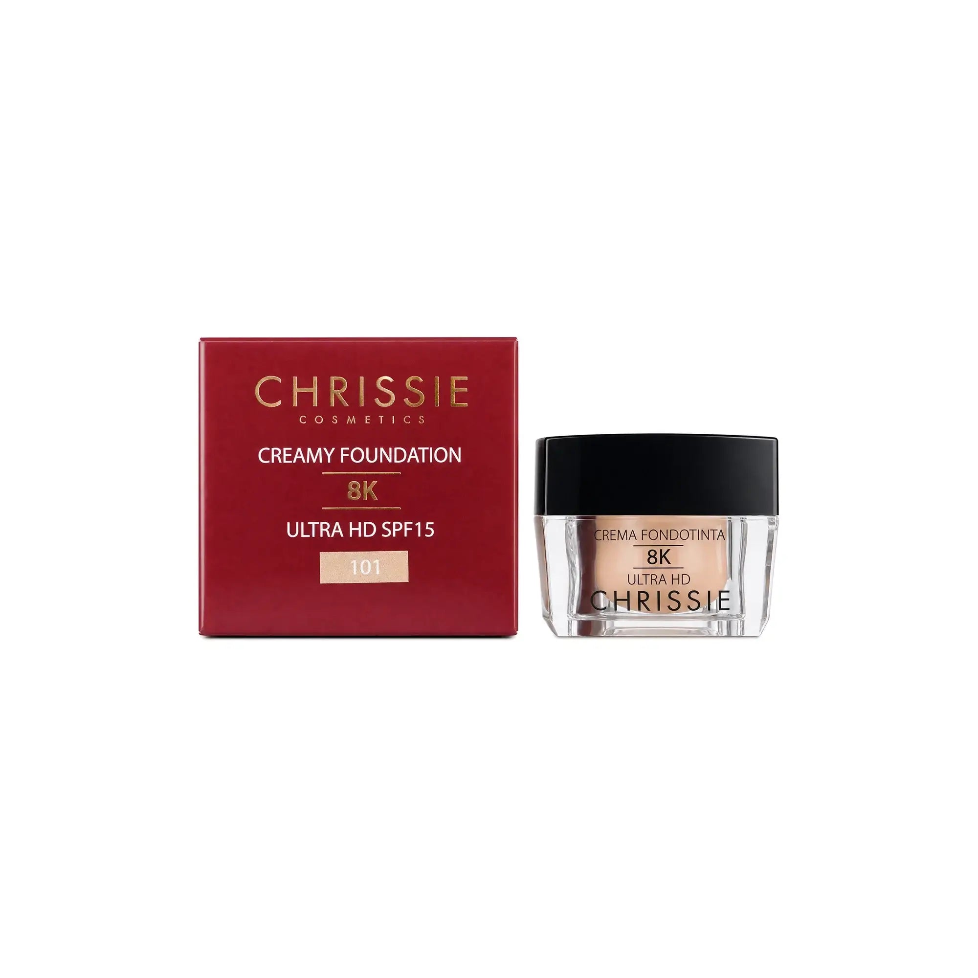 61177-Chrissie Creamy Foundation 8K Ultra HD SPF15 50ml-101 +7
