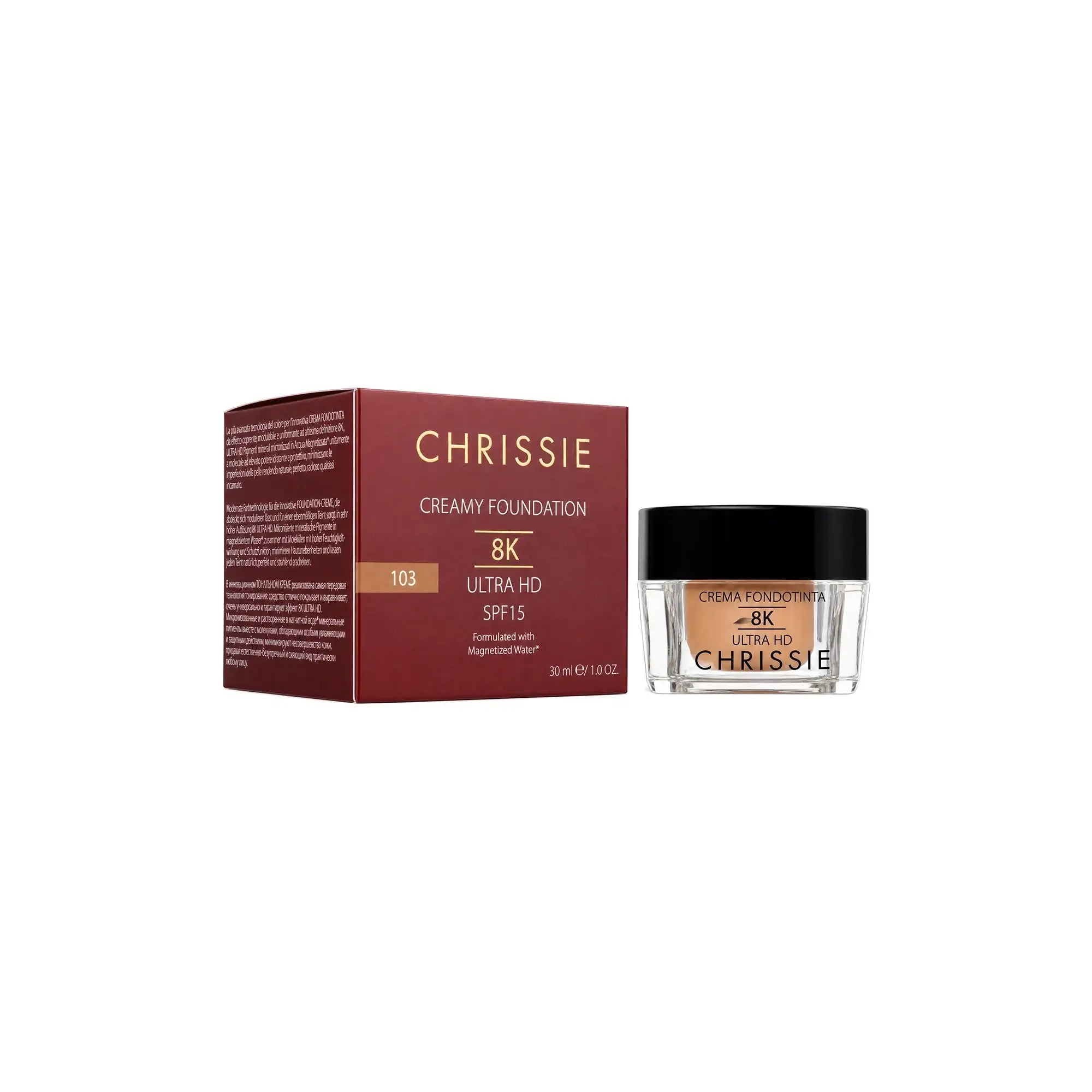 61179-Chrissie Creamy Foundation 8K Ultra HD SPF15 50ml-103 +8