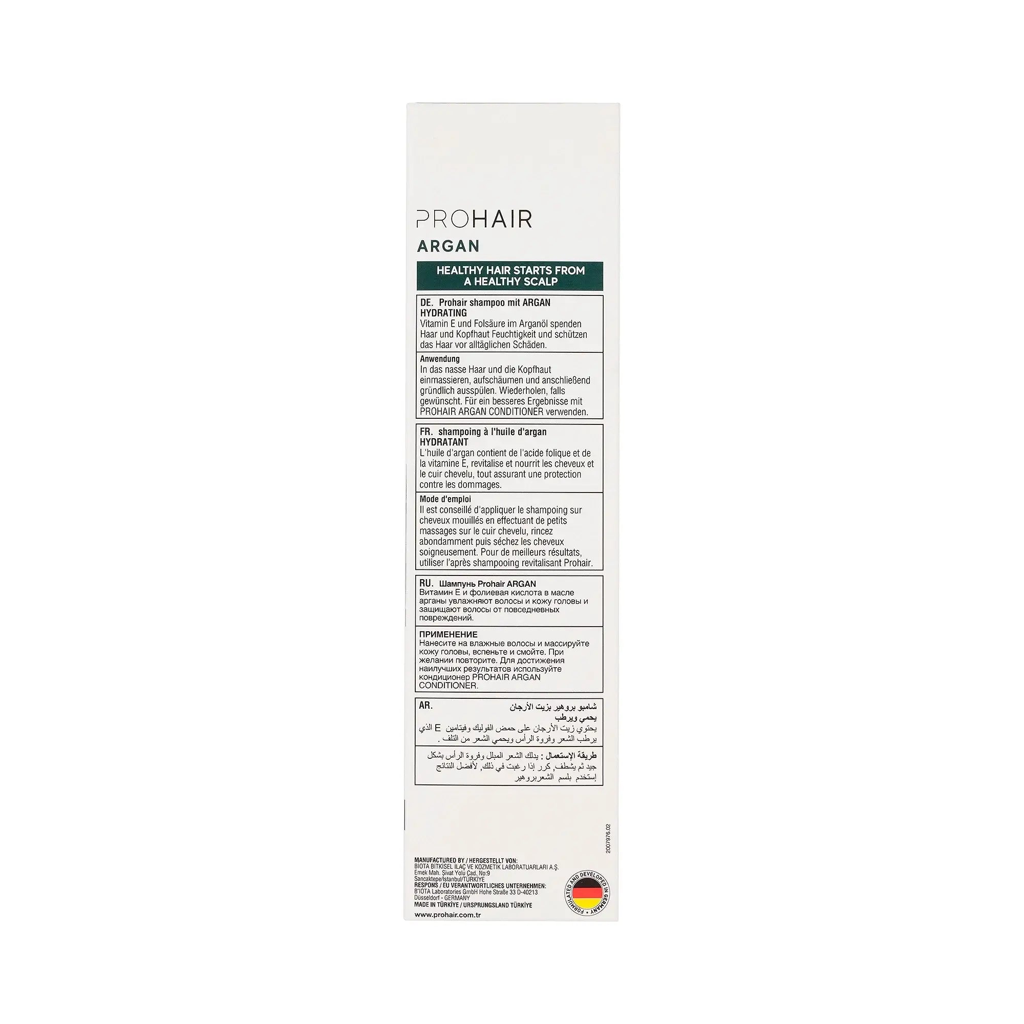 Pro Hair Argan Hydrating Shampoo 300ml