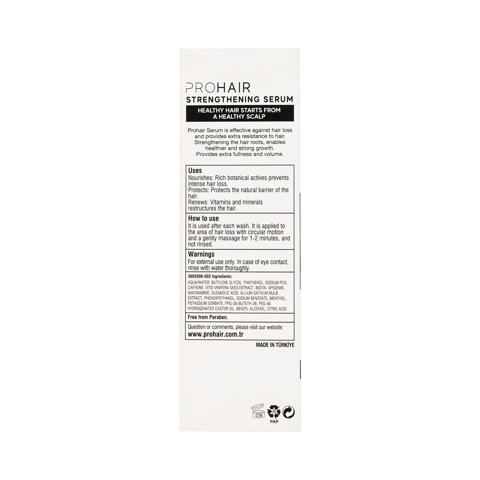 Pro Hair Strengthening Serum Black Garlic 100ml