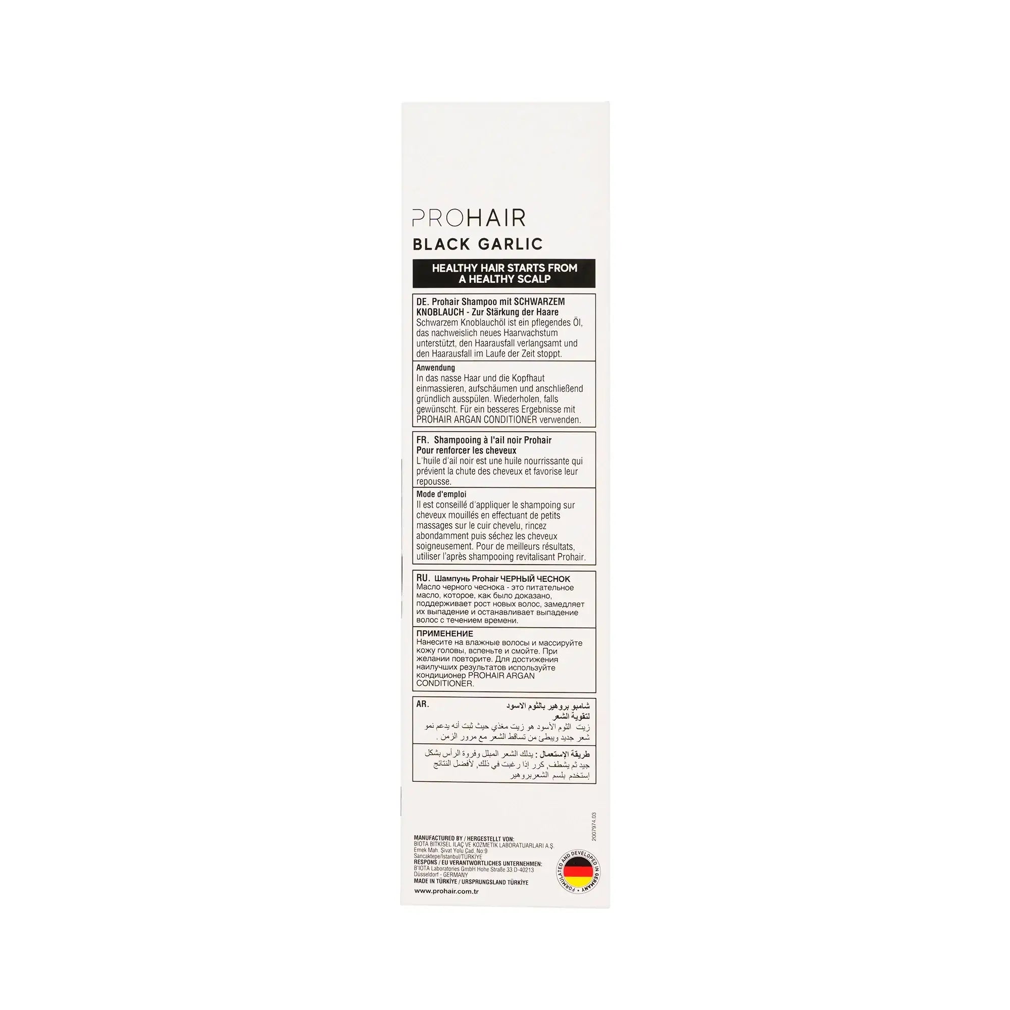 Pro Hair Strengthening Shampoo Black Garlic 300ml