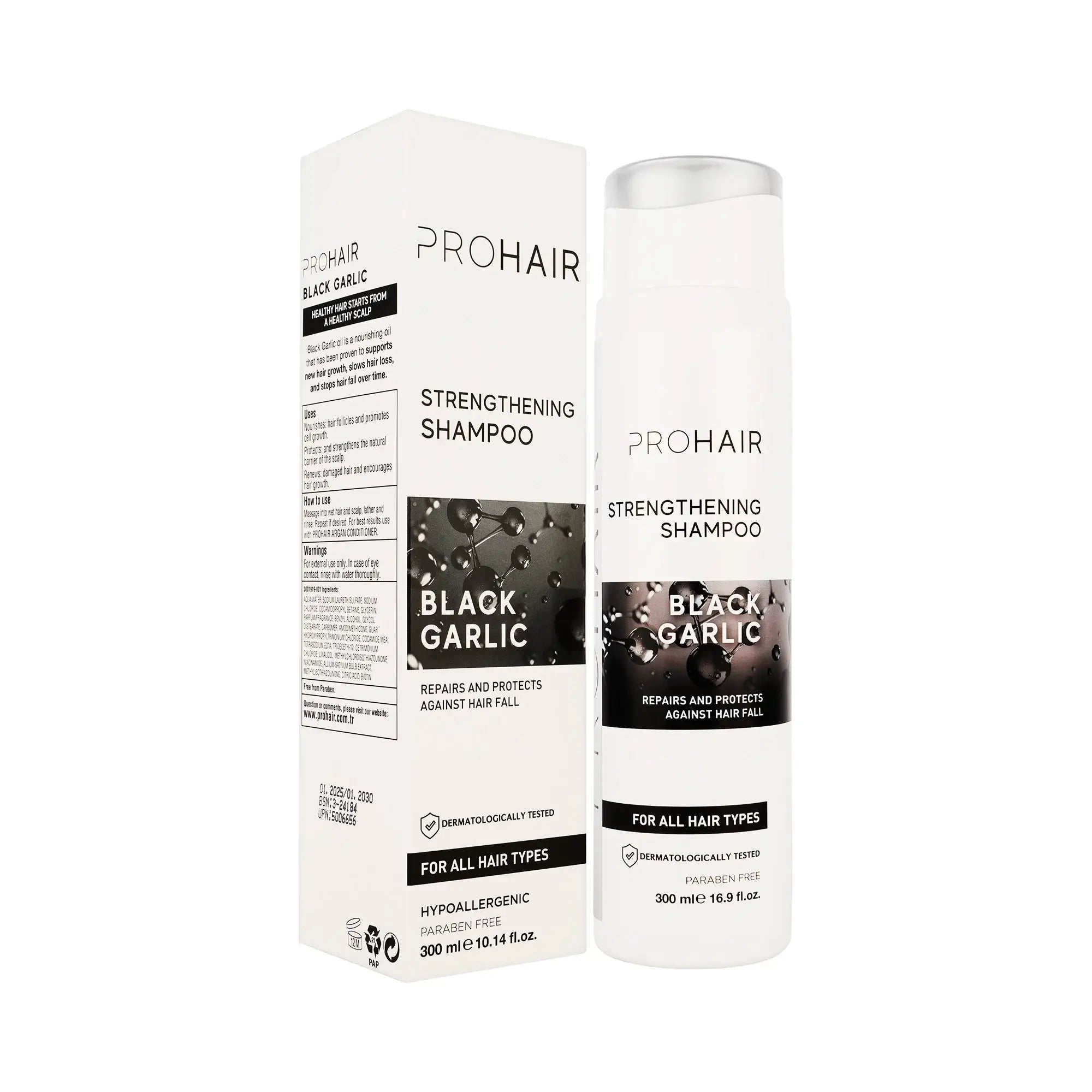 Pro Hair Strengthening Shampoo Black Garlic 300ml