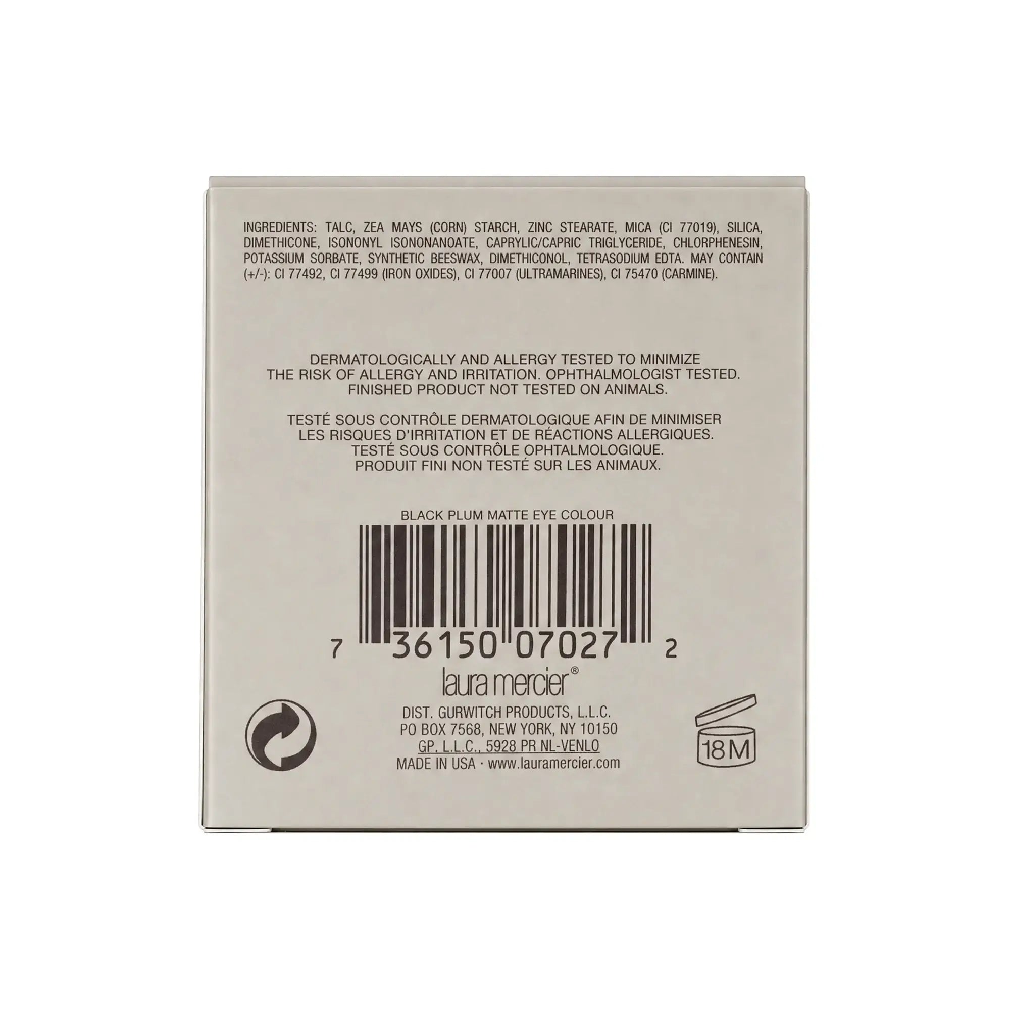 61210-Laura Mercier Matte Eye Colour-Black Plum +2