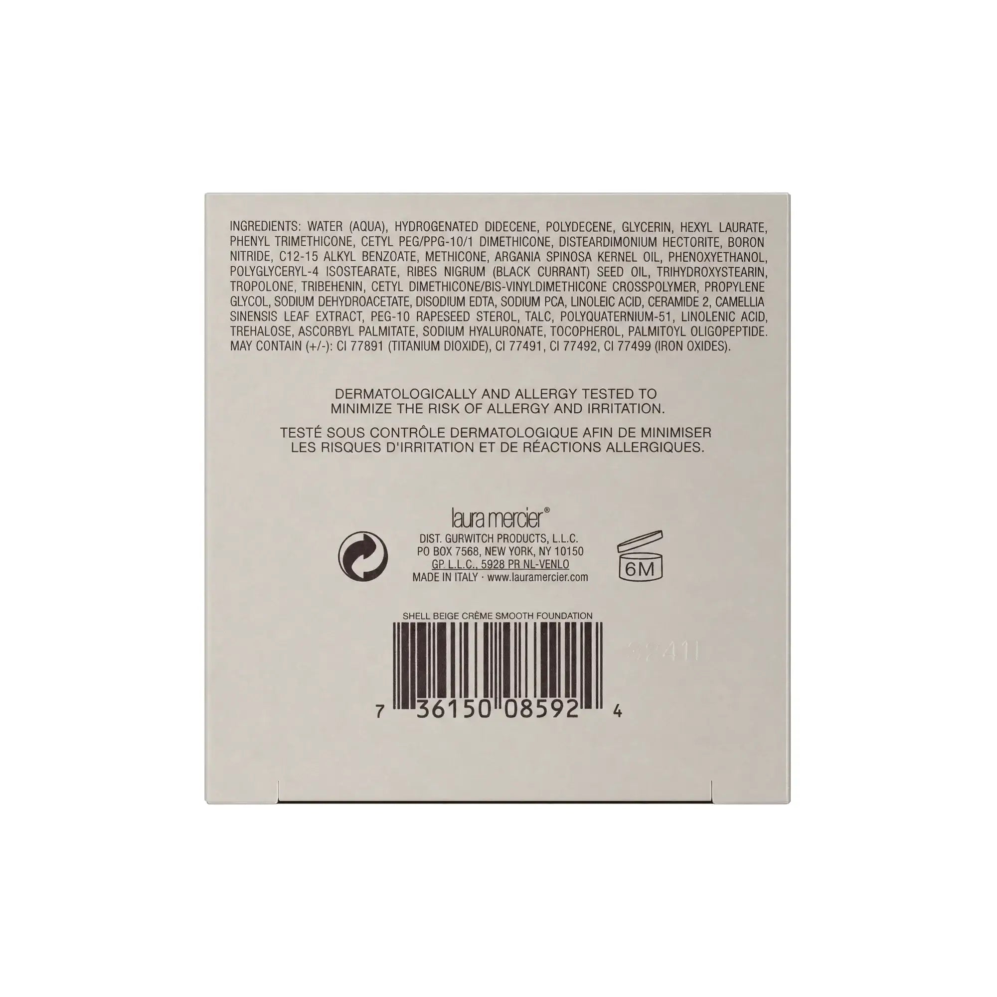 Laura Mercier Creme Smooth Foundation 30g-Shell Beige