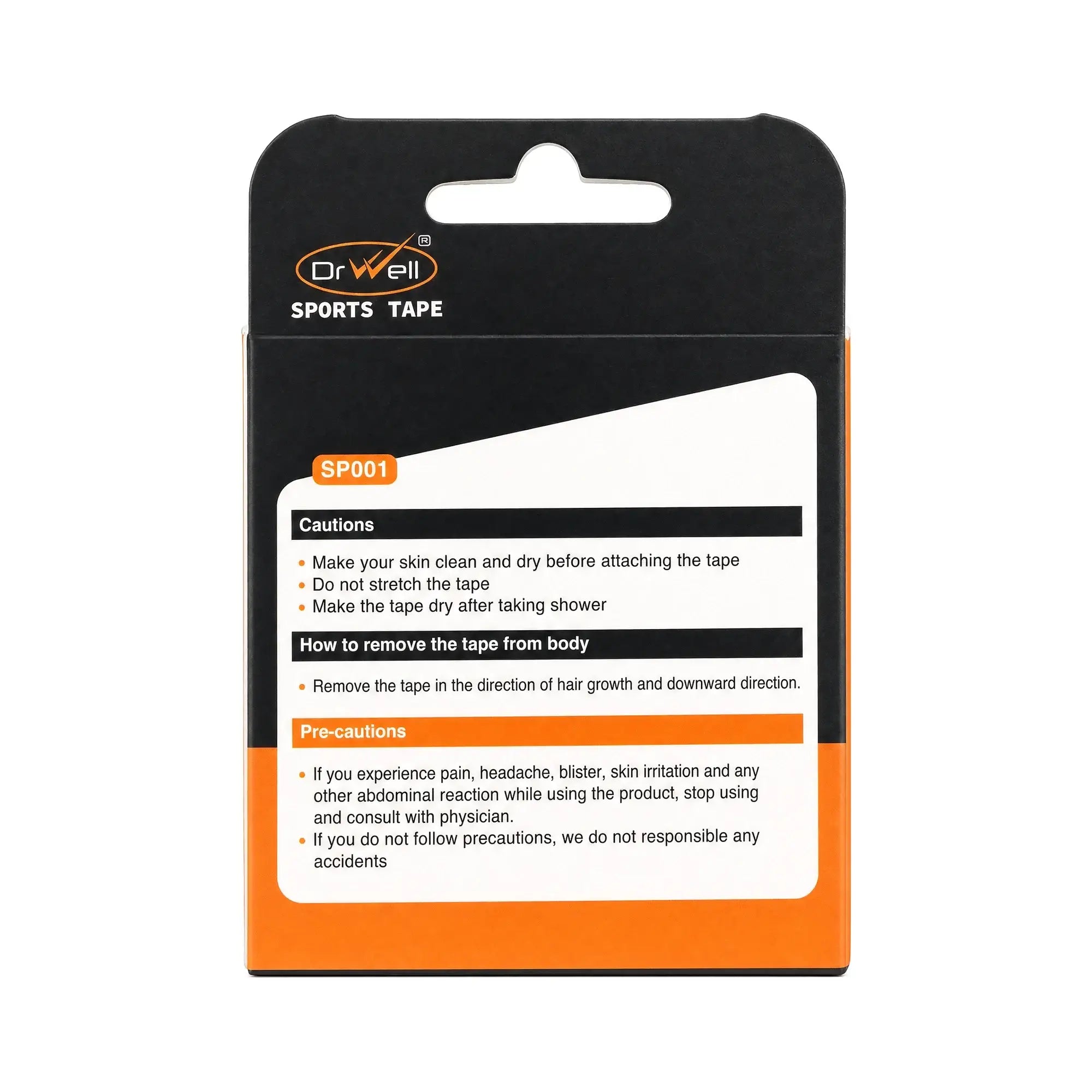 61256-Dr Well Sports Tape 5cmx5m - Light Beige +8