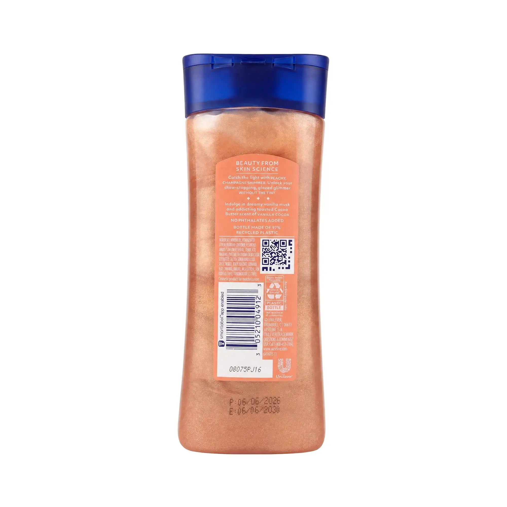 61258-Vaseline Sunlit Glow Gel Oil 200ml-Vanilla Cocoa +2