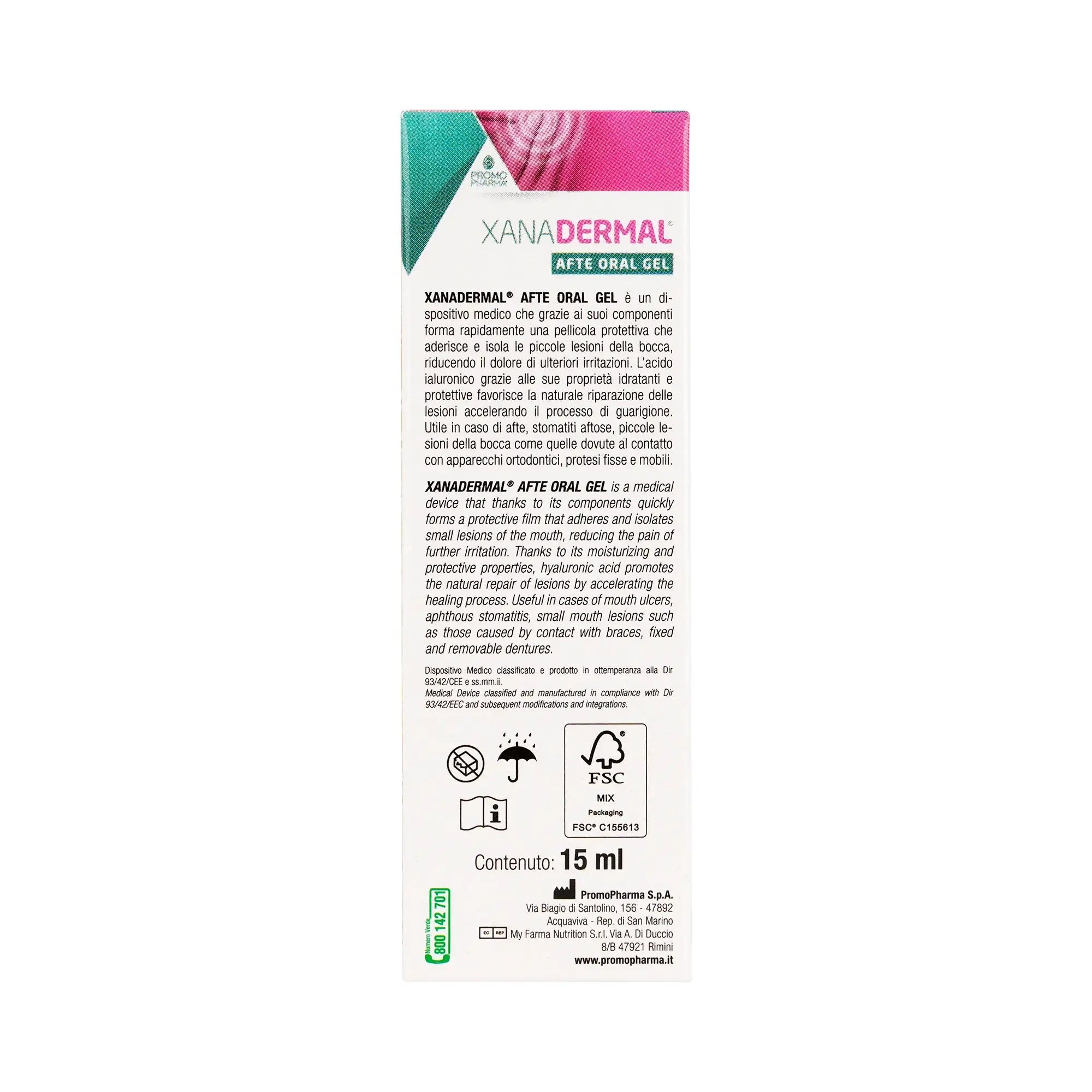 Xanadermal Afte Oral Gel 15ml
