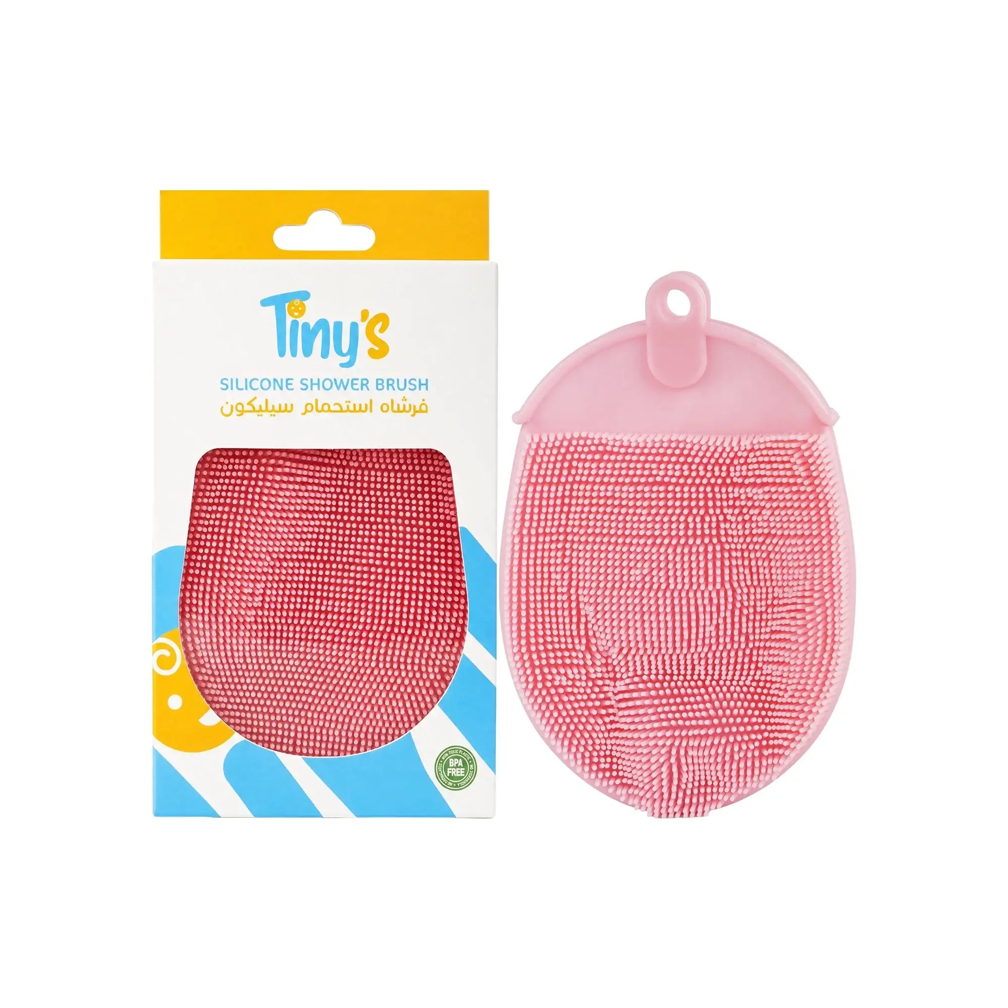 Tiny's Silicone Shower Brush-Red