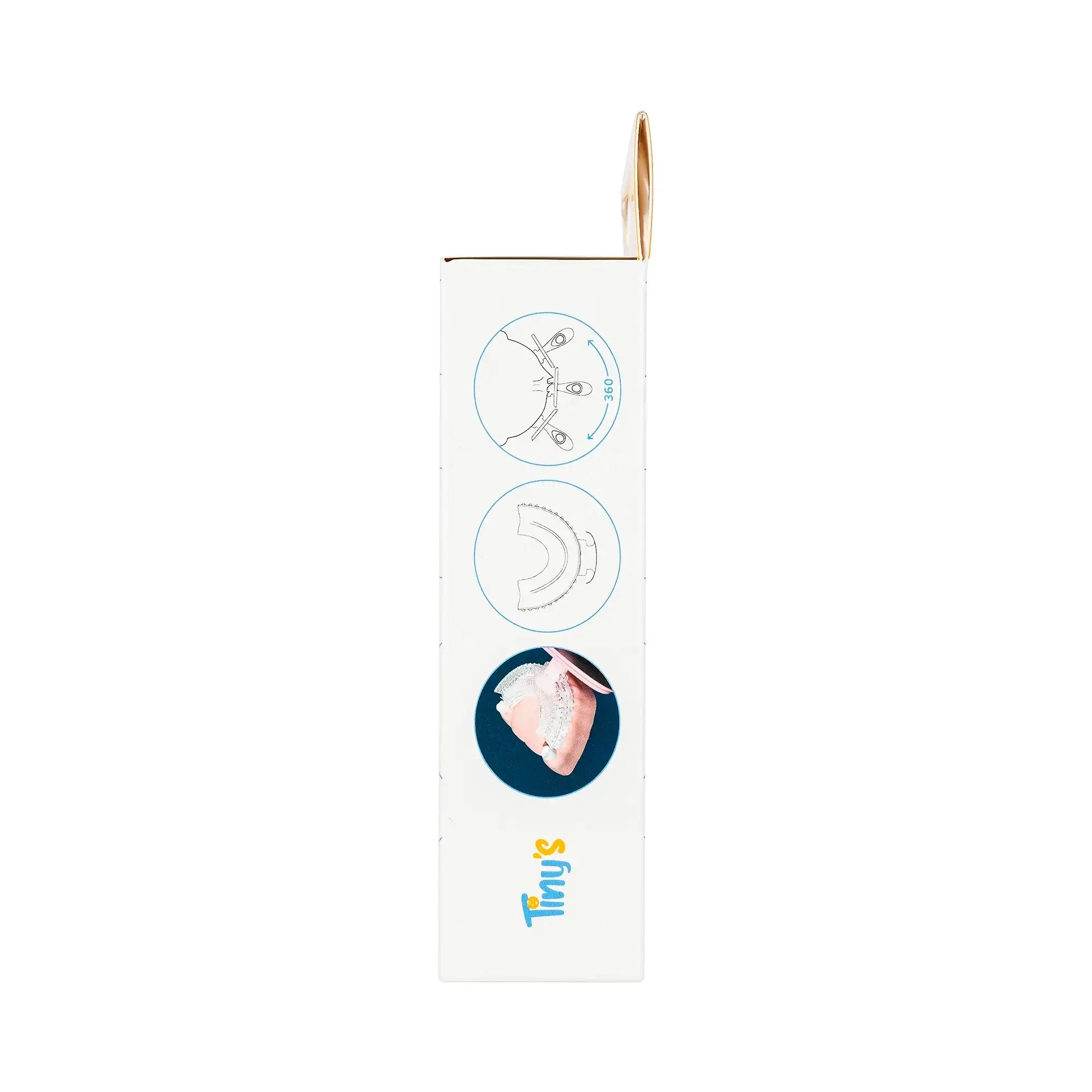 Tiny's 360 Silicone Toothbrush-Orange