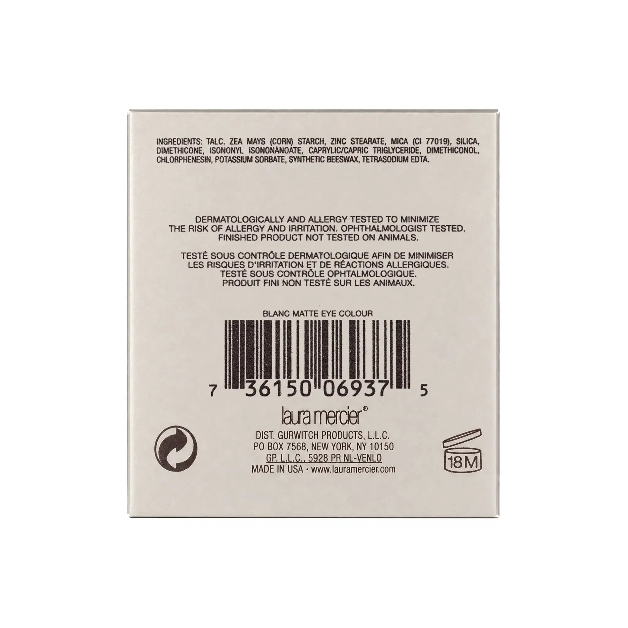 61299-Laura Mercier Matte Eye Colour-Blanc +3
