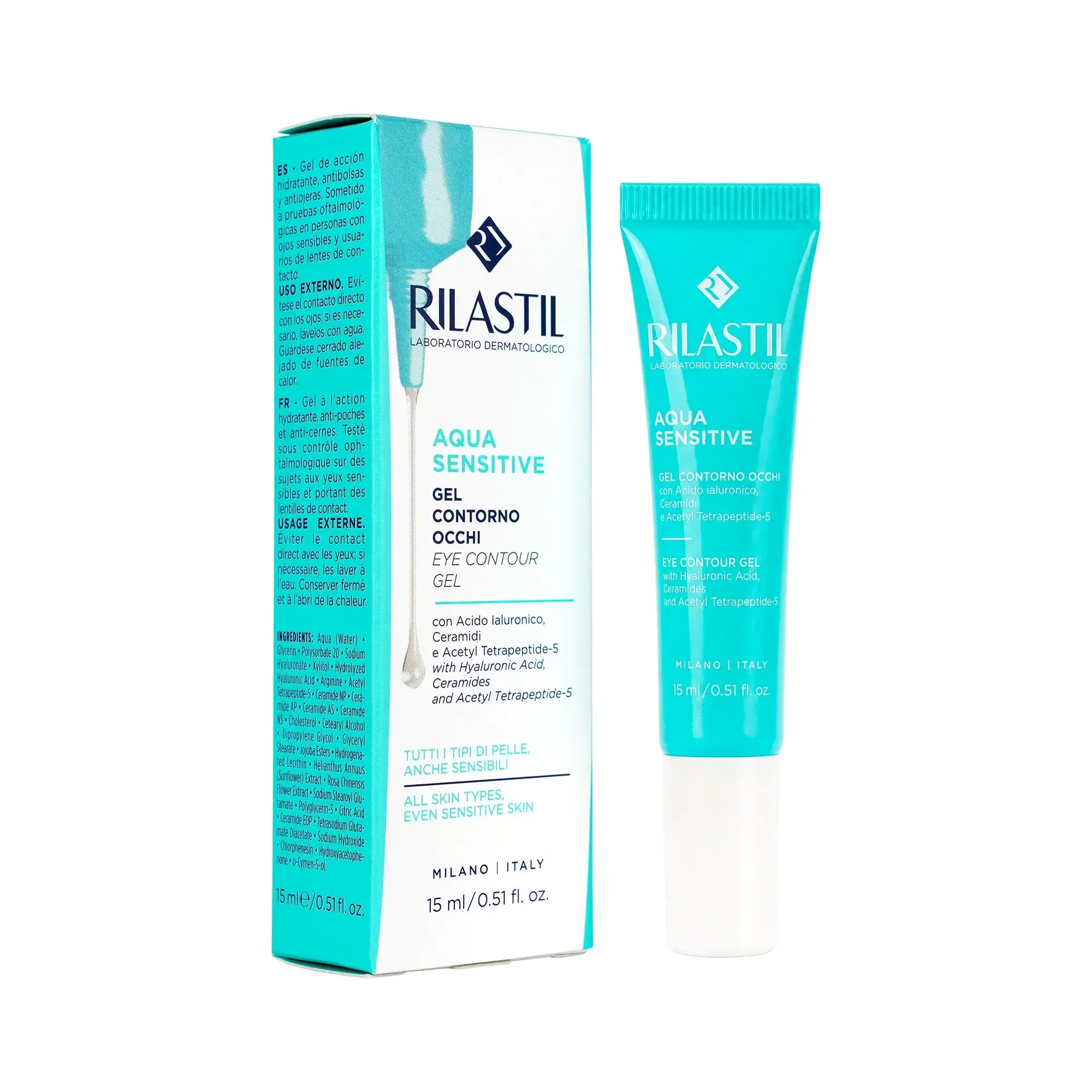 Rilastil Aqua Sensitive Eye Contour Gel 15ml