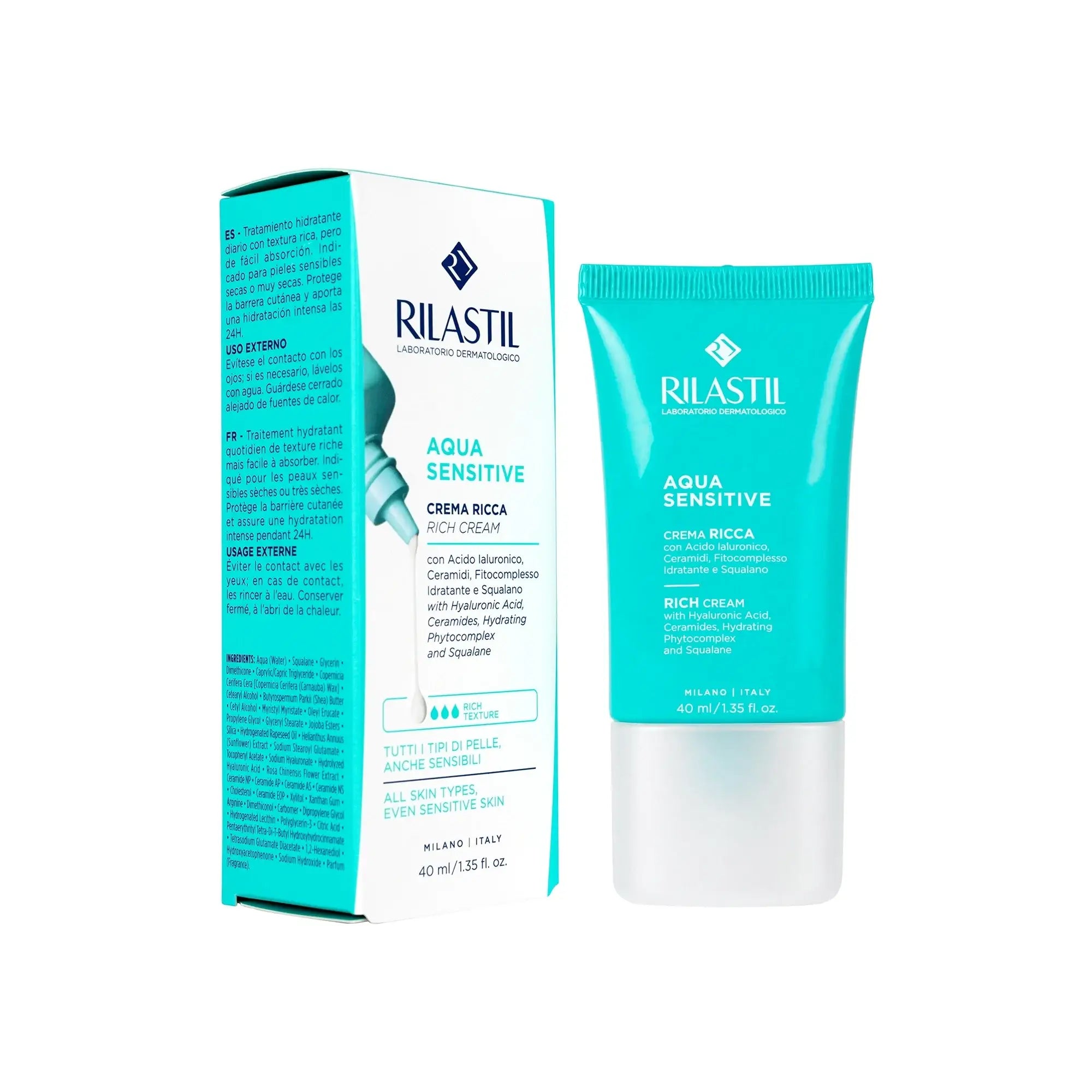 Rilastil Aqua Sensitive Crema Rica 40ml