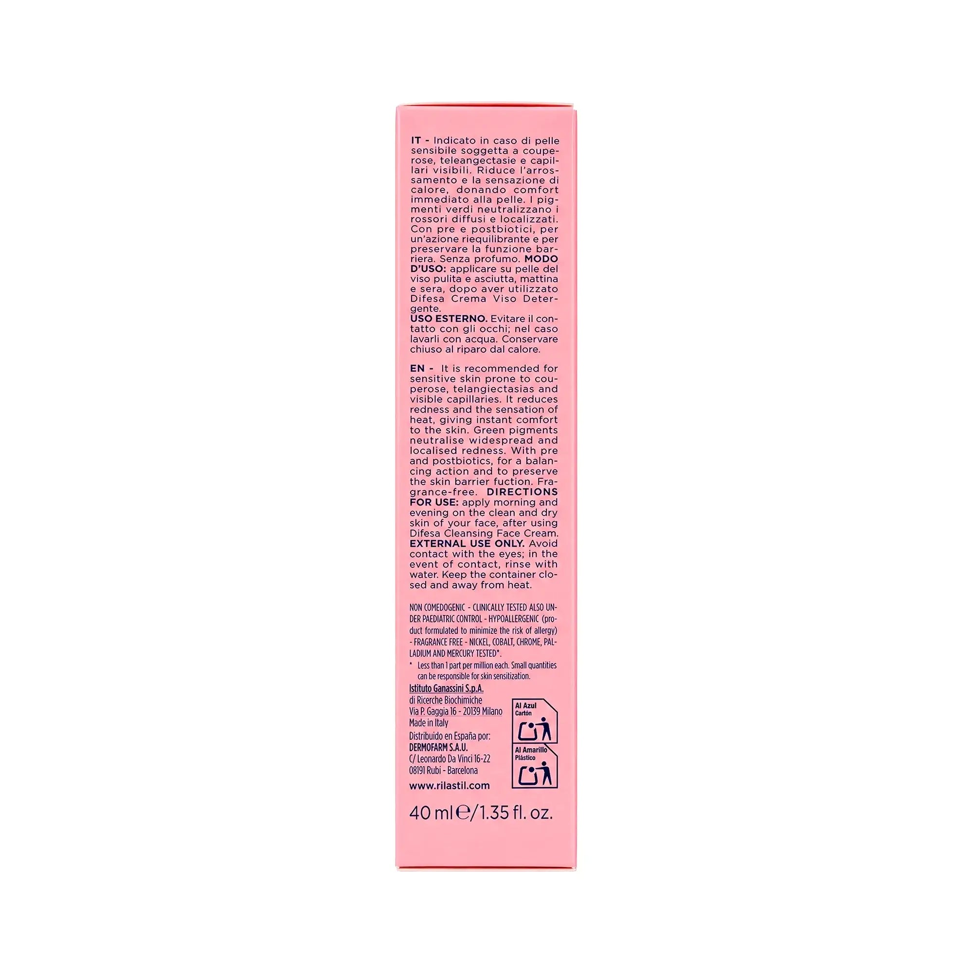 Rilastil Difesa AR Traitement Anti-Rougeurs hydratant 40ml