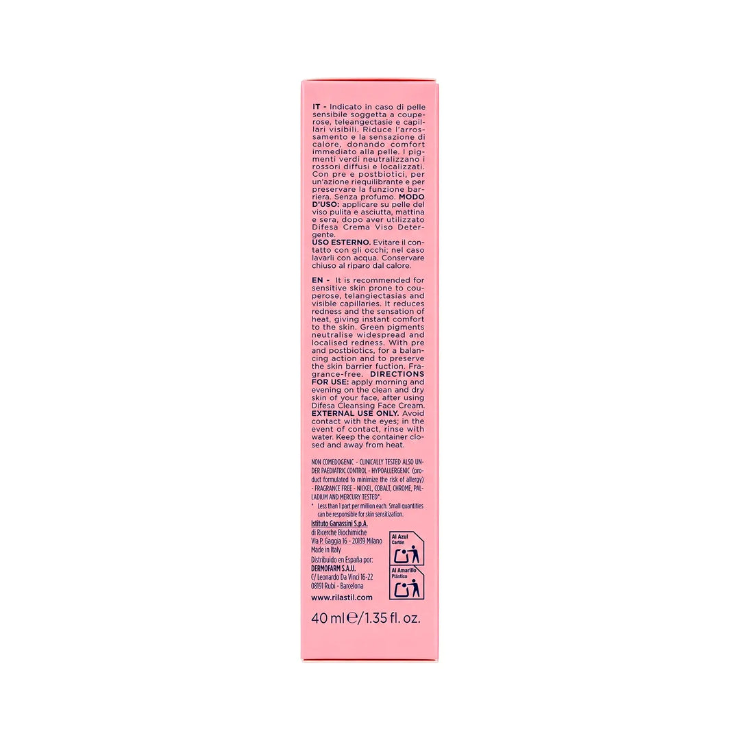 61388-Rilastil Difesa AR Traitement Anti-Rougeurs hydratant 40ml +5