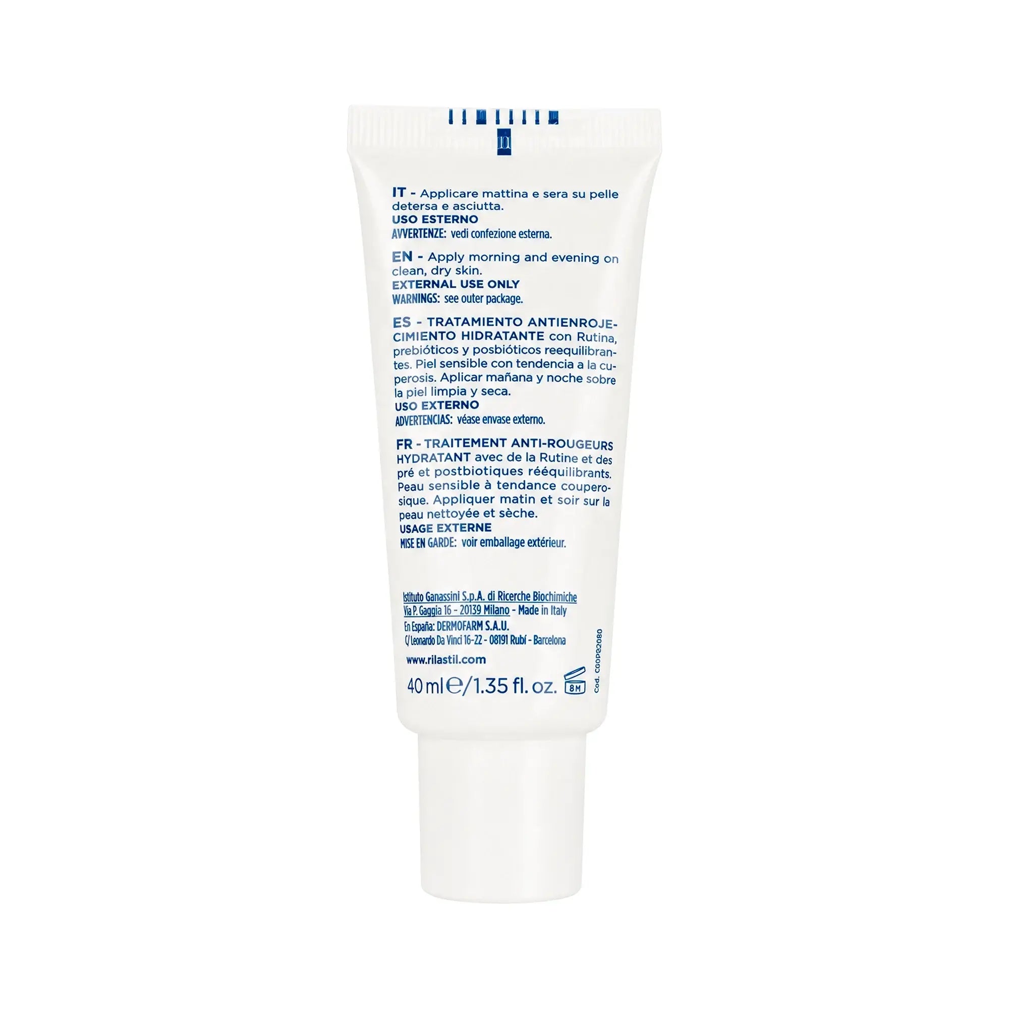 Rilastil Difesa AR Traitement Anti-Rougeurs hydratant 40ml