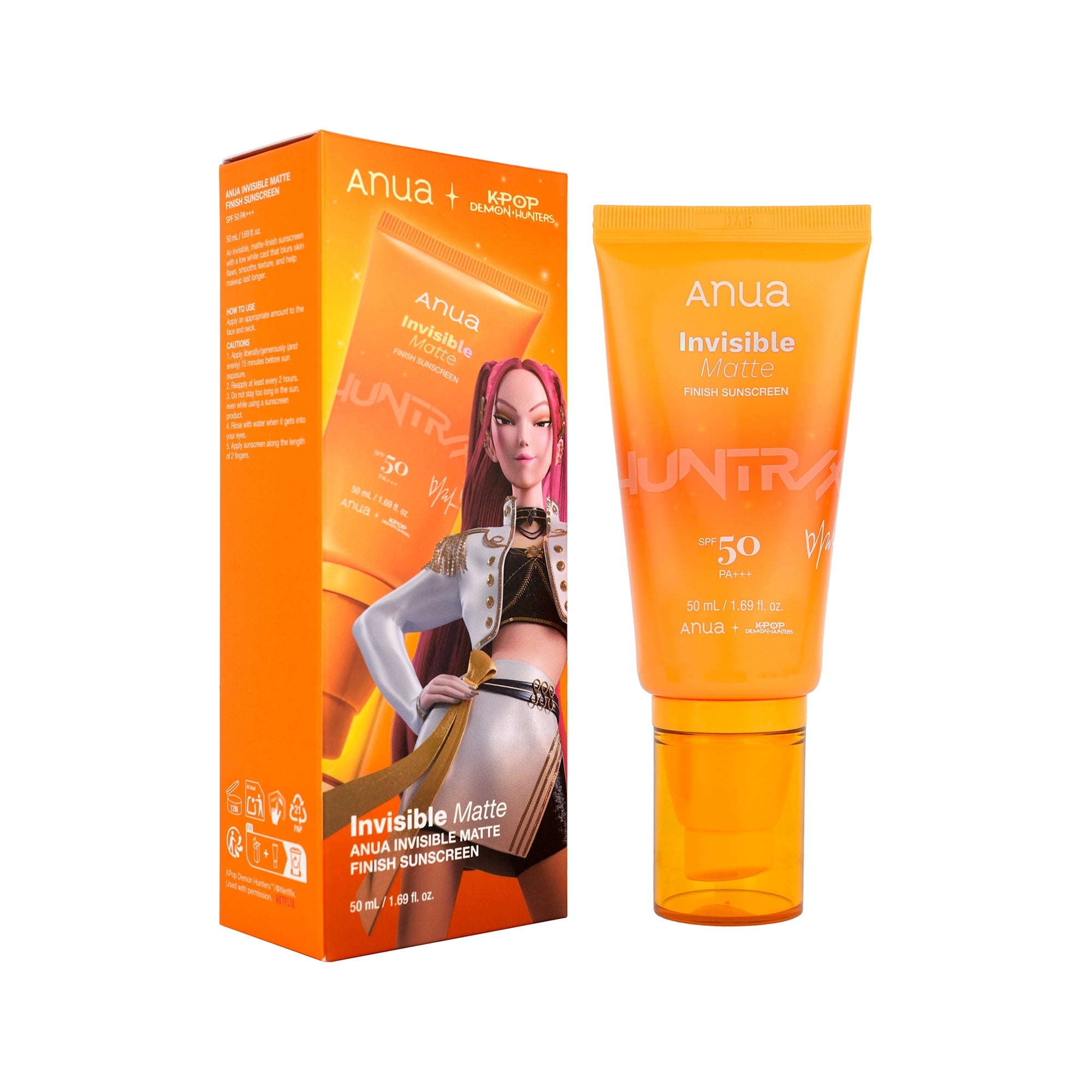 Anua Invisible Matte Finish Sunscreen SPF50+  PA+++ 50ml