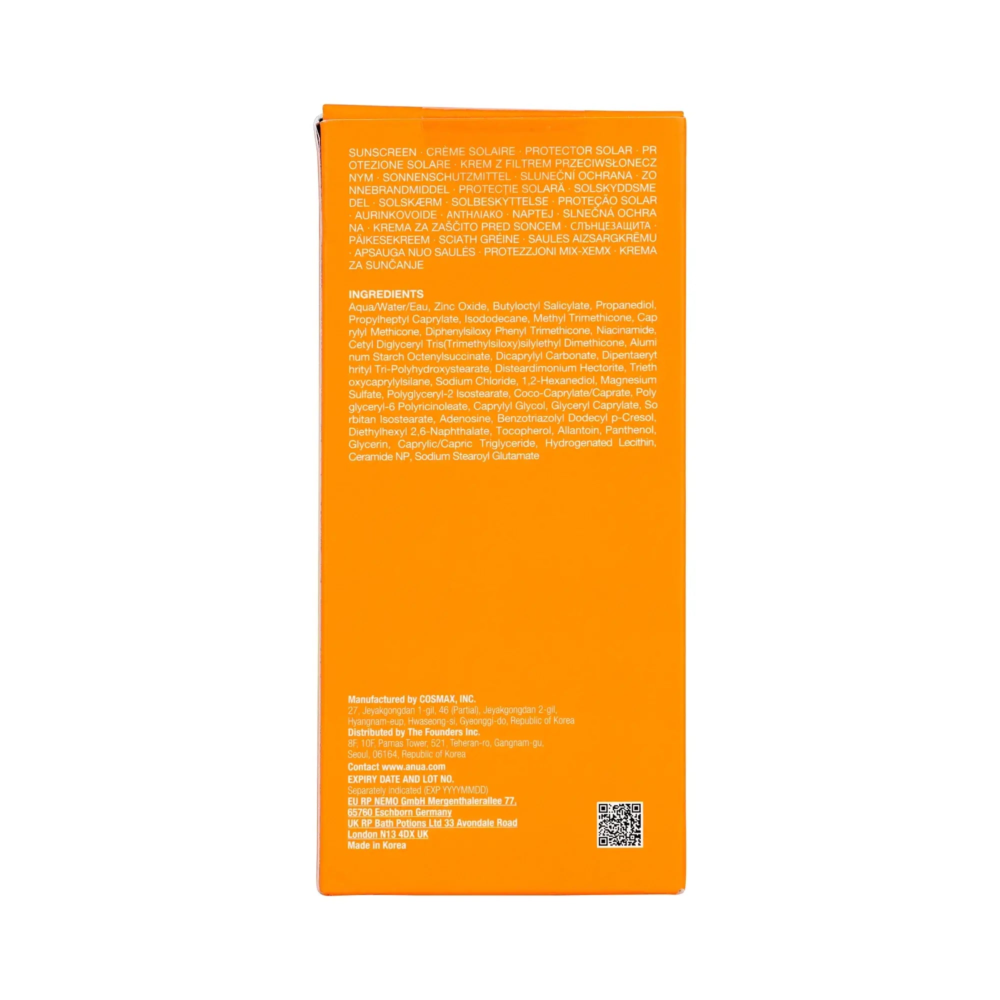 Anua Mineral Weightless Finish Sunscreen SPF50 PA++++ 50ml