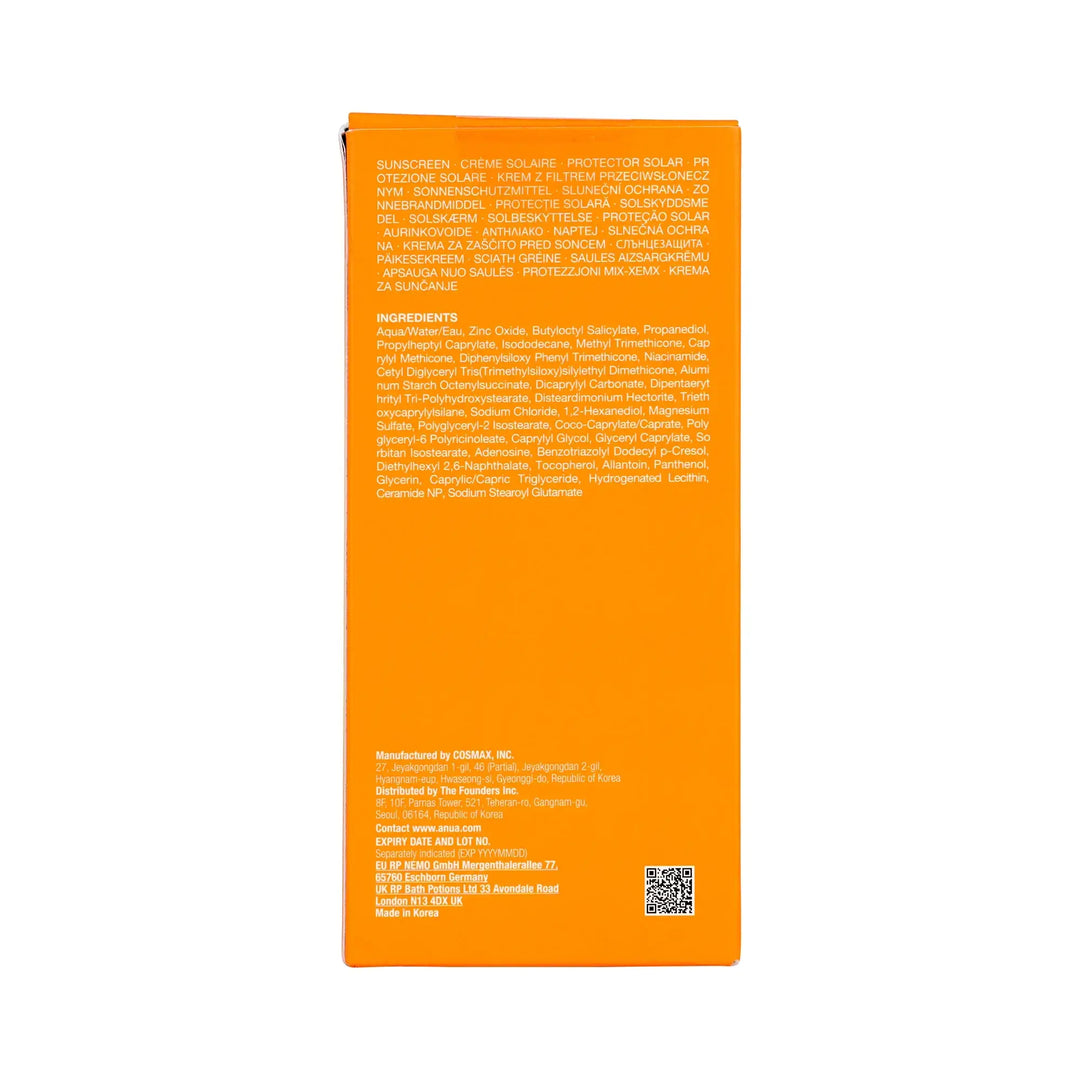 61392-Anua Mineral Weightless Finish Sunscreen SPF50 PA++++ 50ml +3