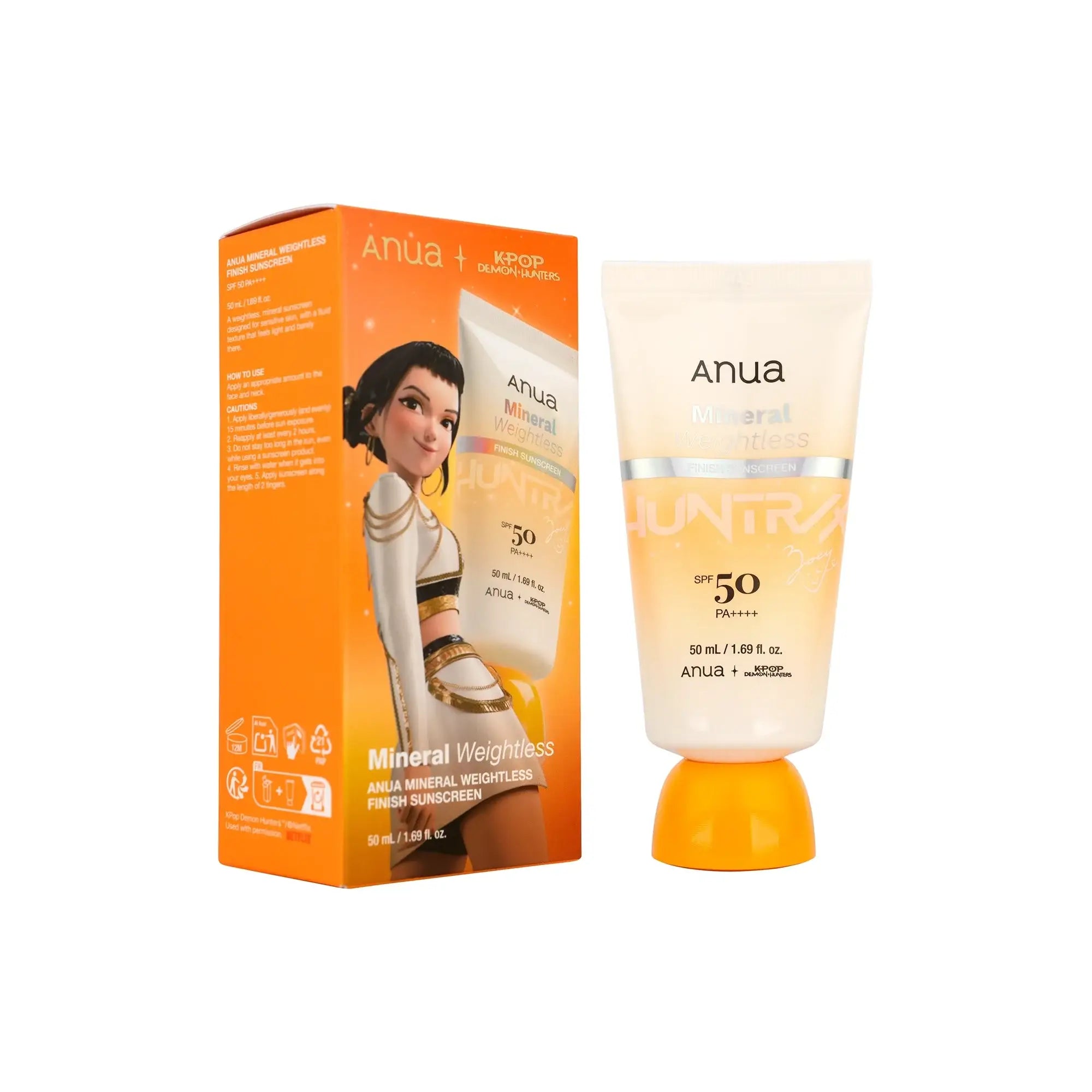 Anua Mineral Weightless Finish Sunscreen SPF50 PA++++ 50ml