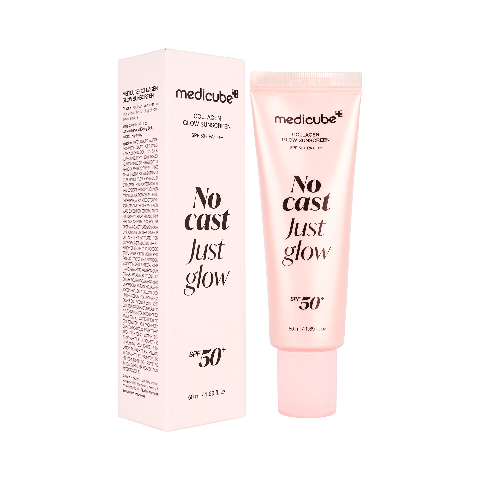 61399-Medicube Collagen Glow Sunscreen SPF50+ PA++++ 50ml +1
