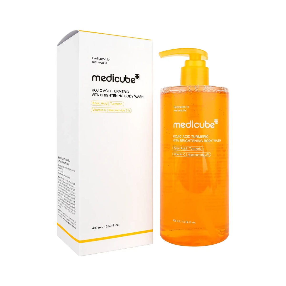 61401-Medicube Kojic Acid Turmeric Vita Brightening Body Wash400ml +1