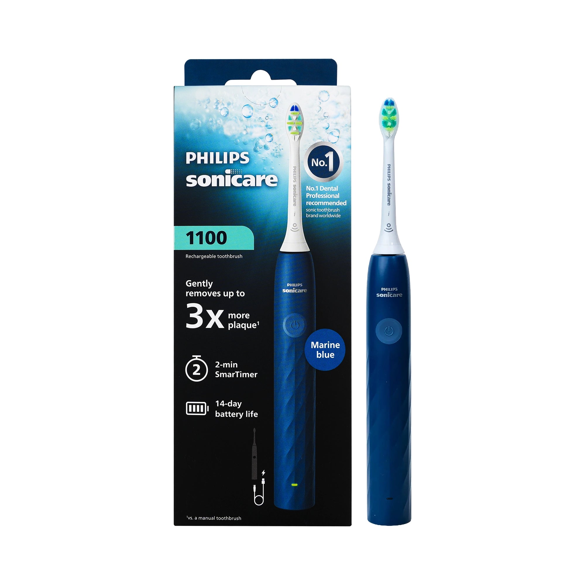 61409-Philips Sonicare 1100 Prestige Toothbrush Blue-HX3901/03