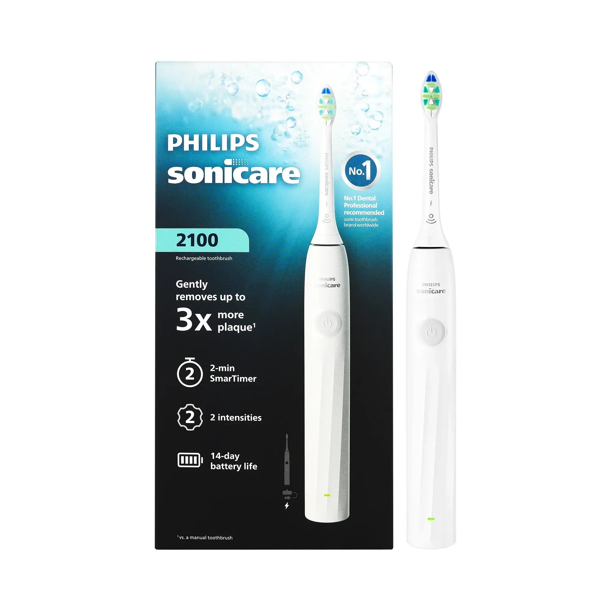 61410-Philips Sonicare 2100 Prestige Toothbrush White-HX4021/01
