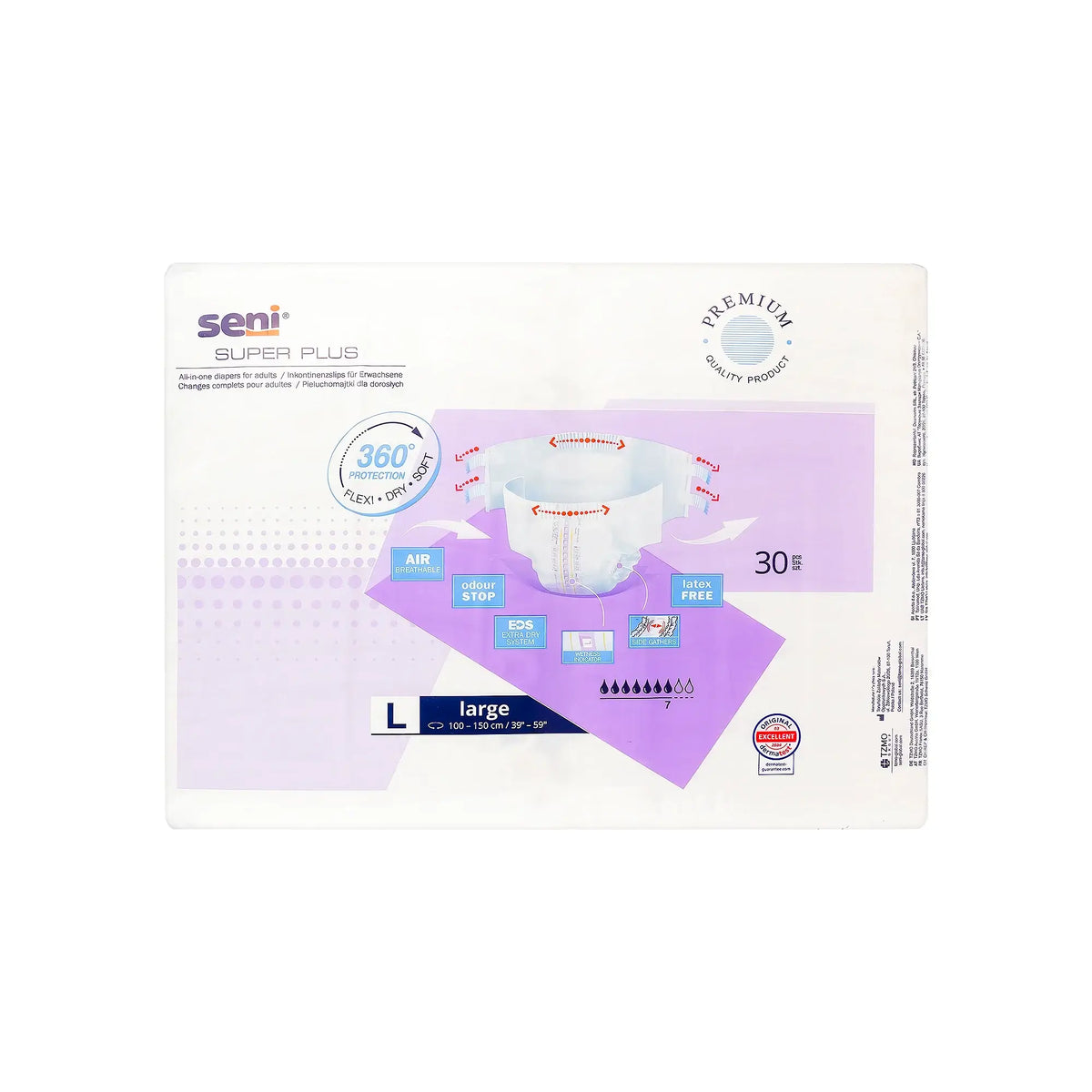 61414-Seni Super Plus Diapers 30pcs-Large +1