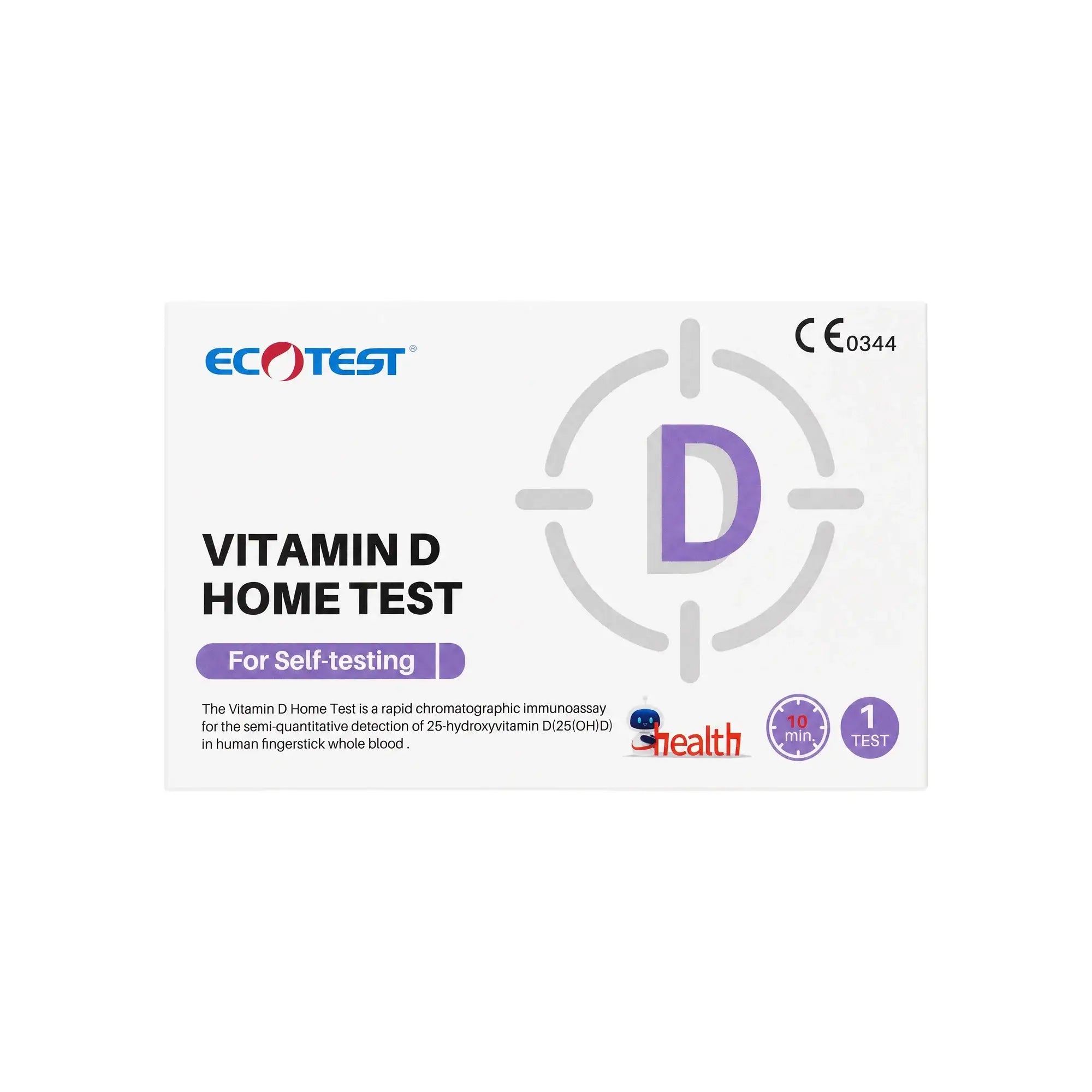 61418-Ecotest Vitamin D Home Test 1pcs