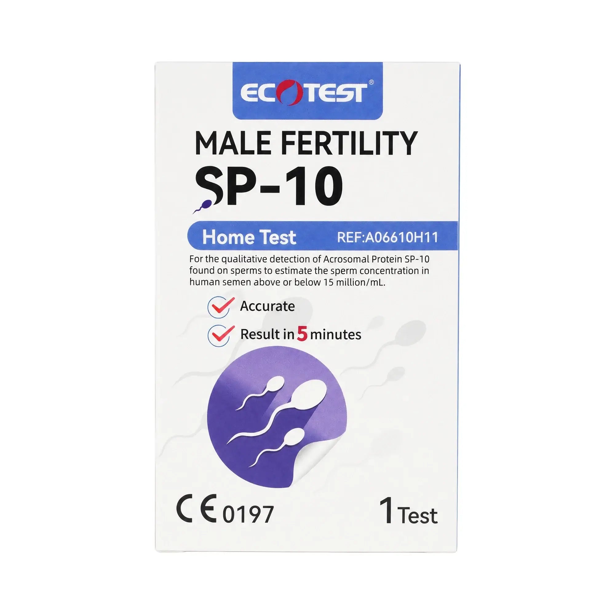61419-Ecotest Male Fertility Sp-10 Home Test 1pcs