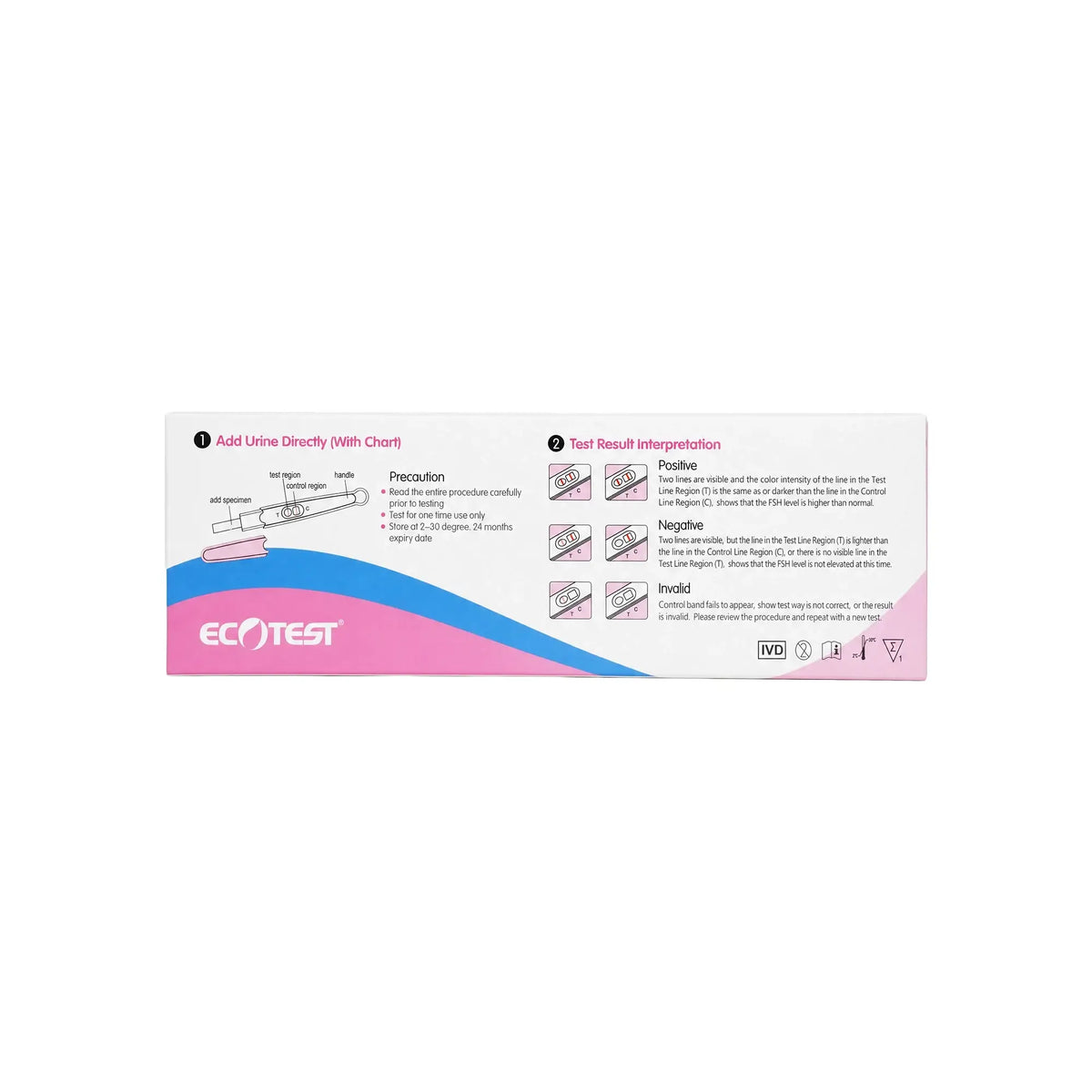 61420-Ecotest FSH Rapid Home Test 1pcs +1