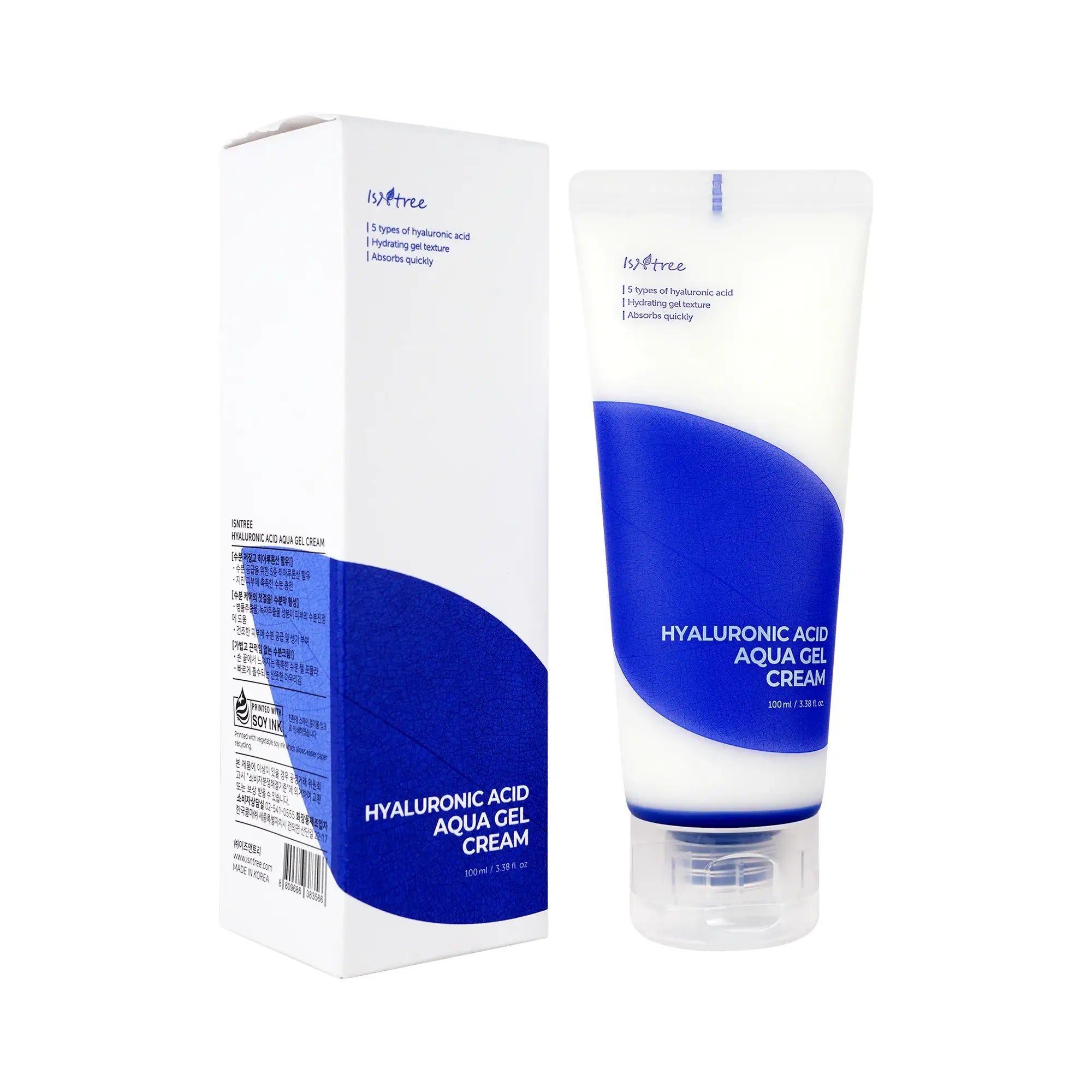 61430-Isntree Hyaluronic Acid Aqua Gel Cream 100ml +5