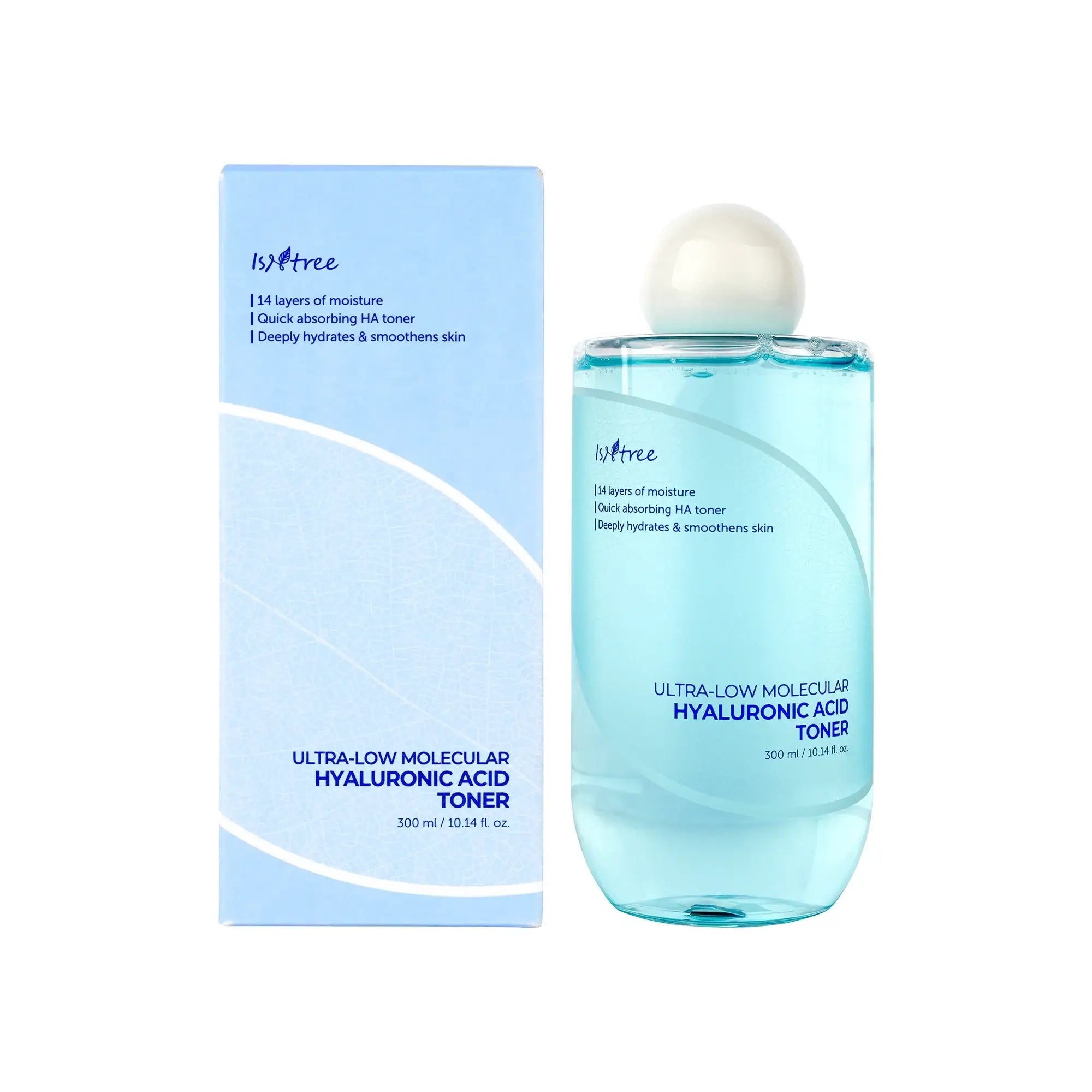 61435-Isntree Ultra-Low Molecular Hyaluronic Acid Toner 300ml +4