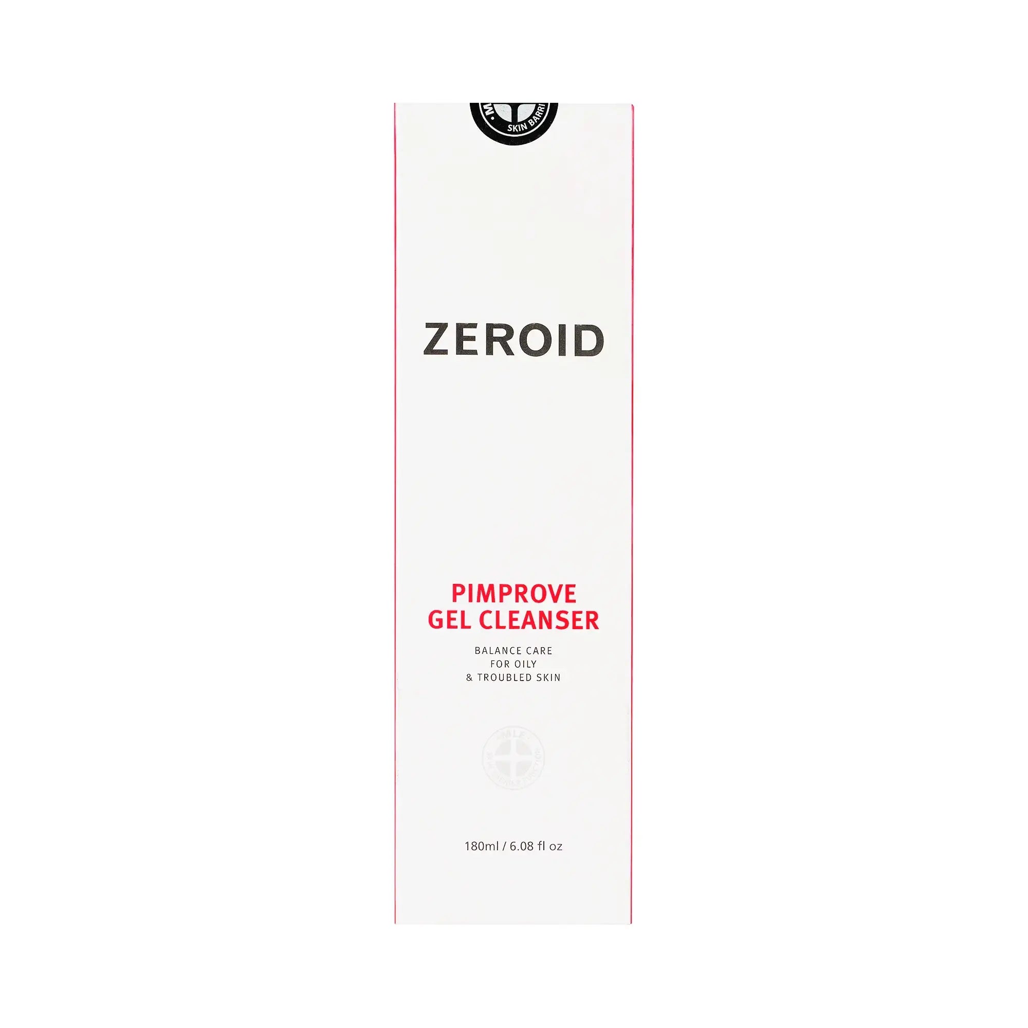 61440-Zeroid Pimprove Gel Cleanser 180ml +1
