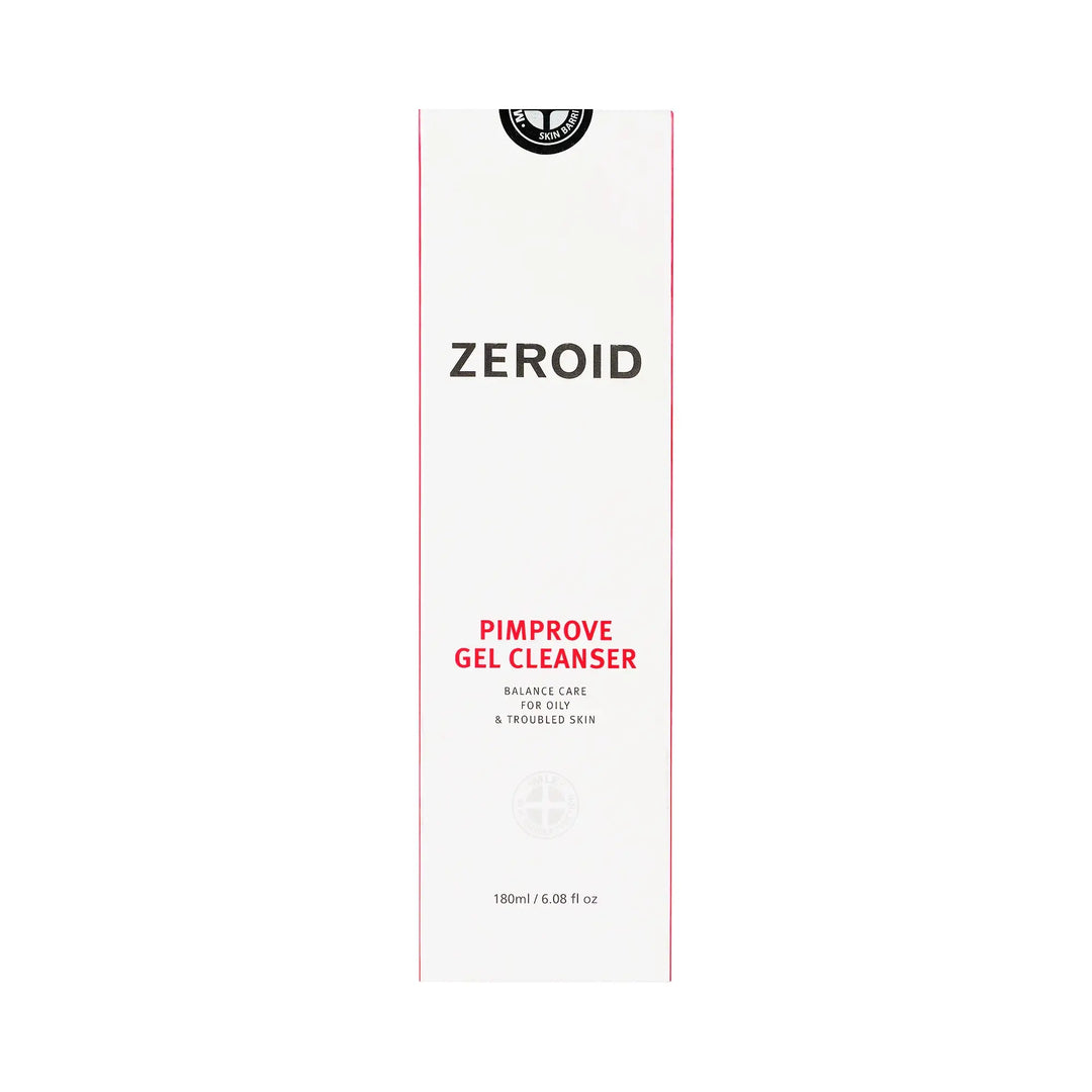 61440-Zeroid Pimprove Gel Cleanser 180ml +1