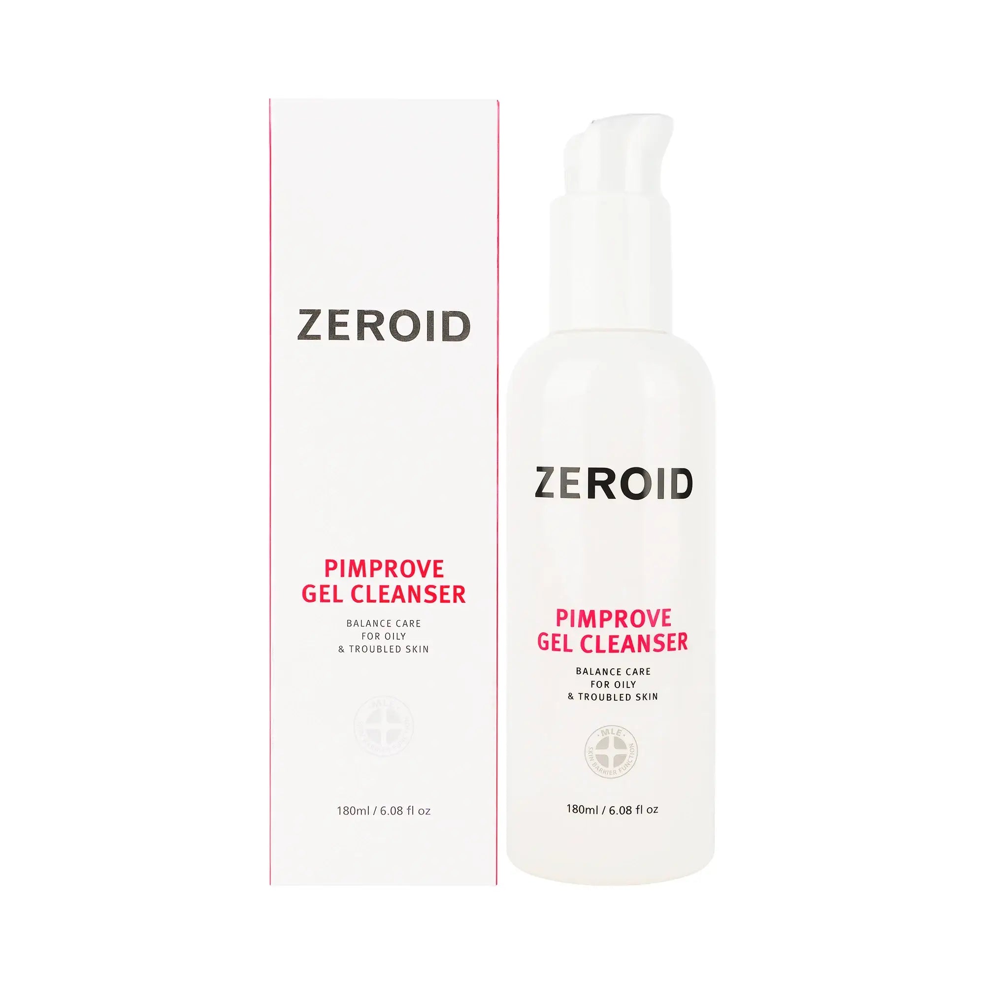 61440-Zeroid Pimprove Gel Cleanser 180ml +5