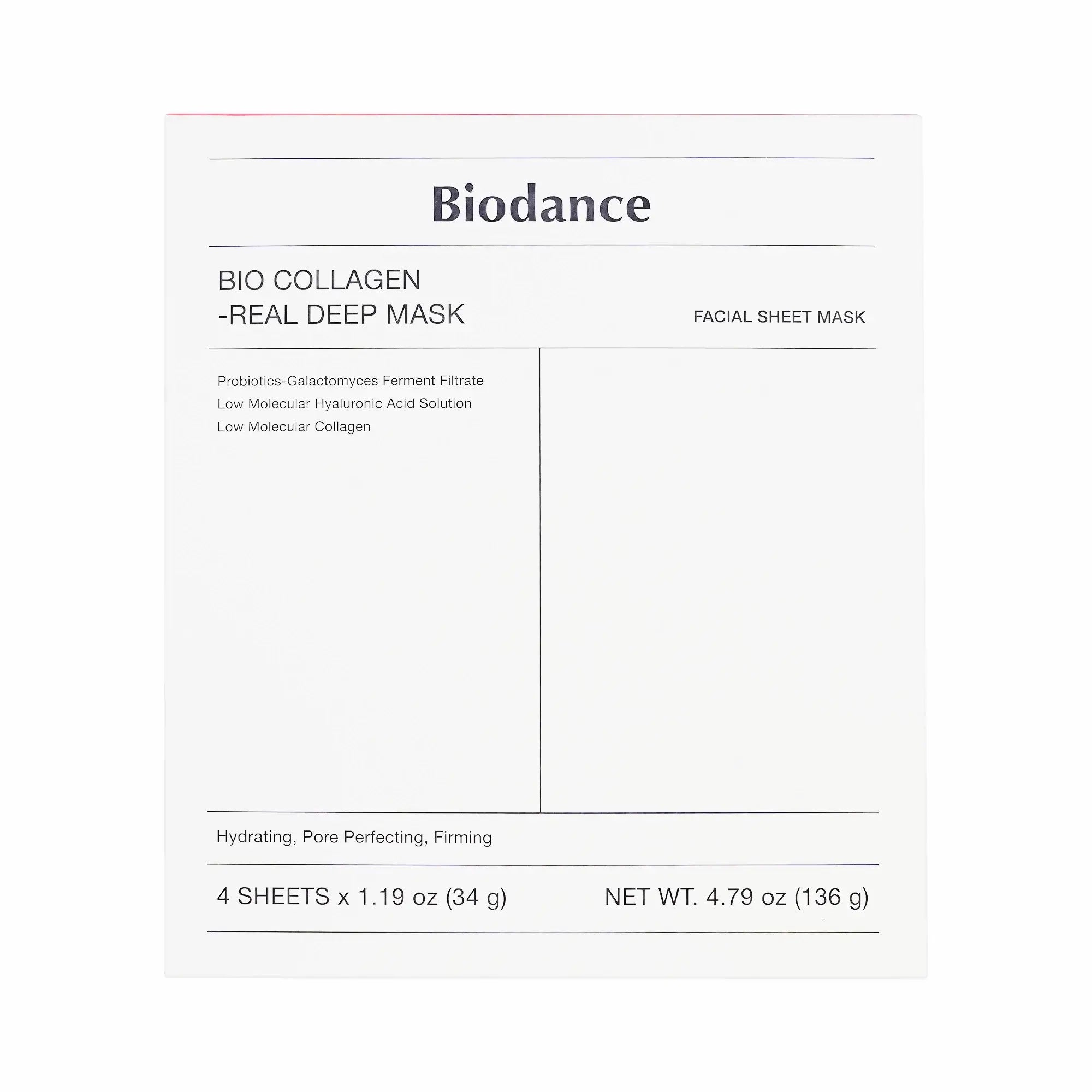 61443-Biodance Bio Collagen Real Deep Mask 4 Sheets +1