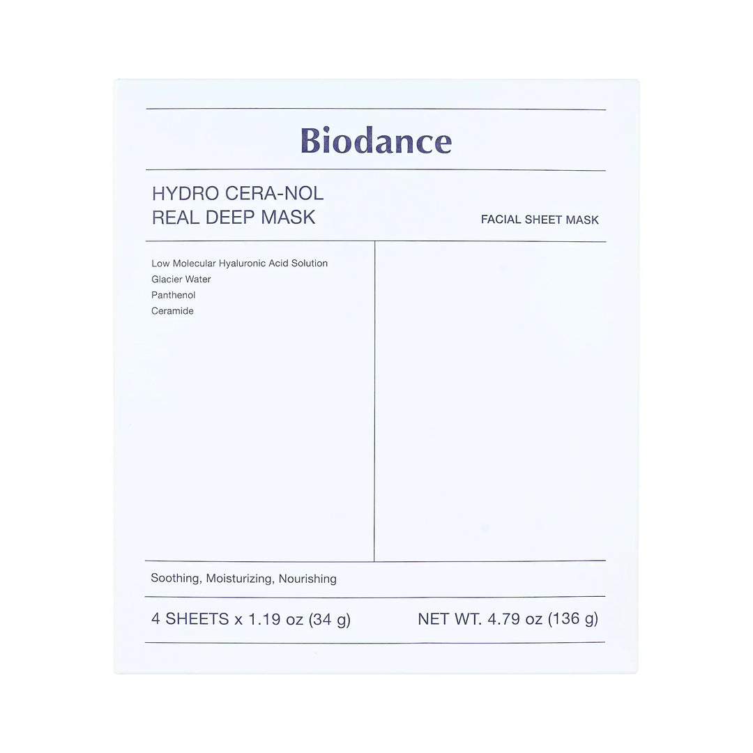 61444-Biodance Hydro Cera-Nol Real Deep Mask 4 Sheets +1