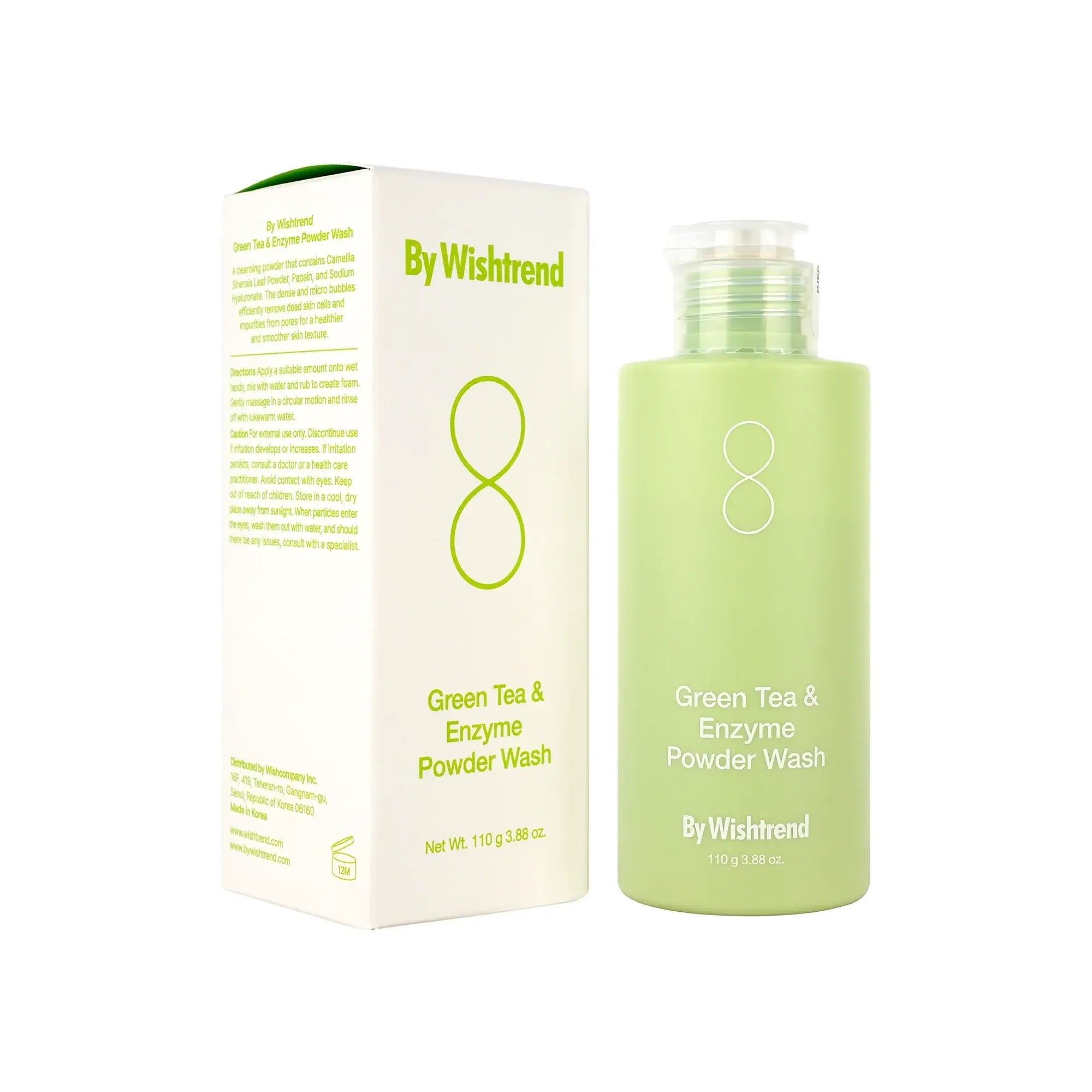 61448-By Wishtrend Green Tea & Enzyme Powder Wash 110g +1