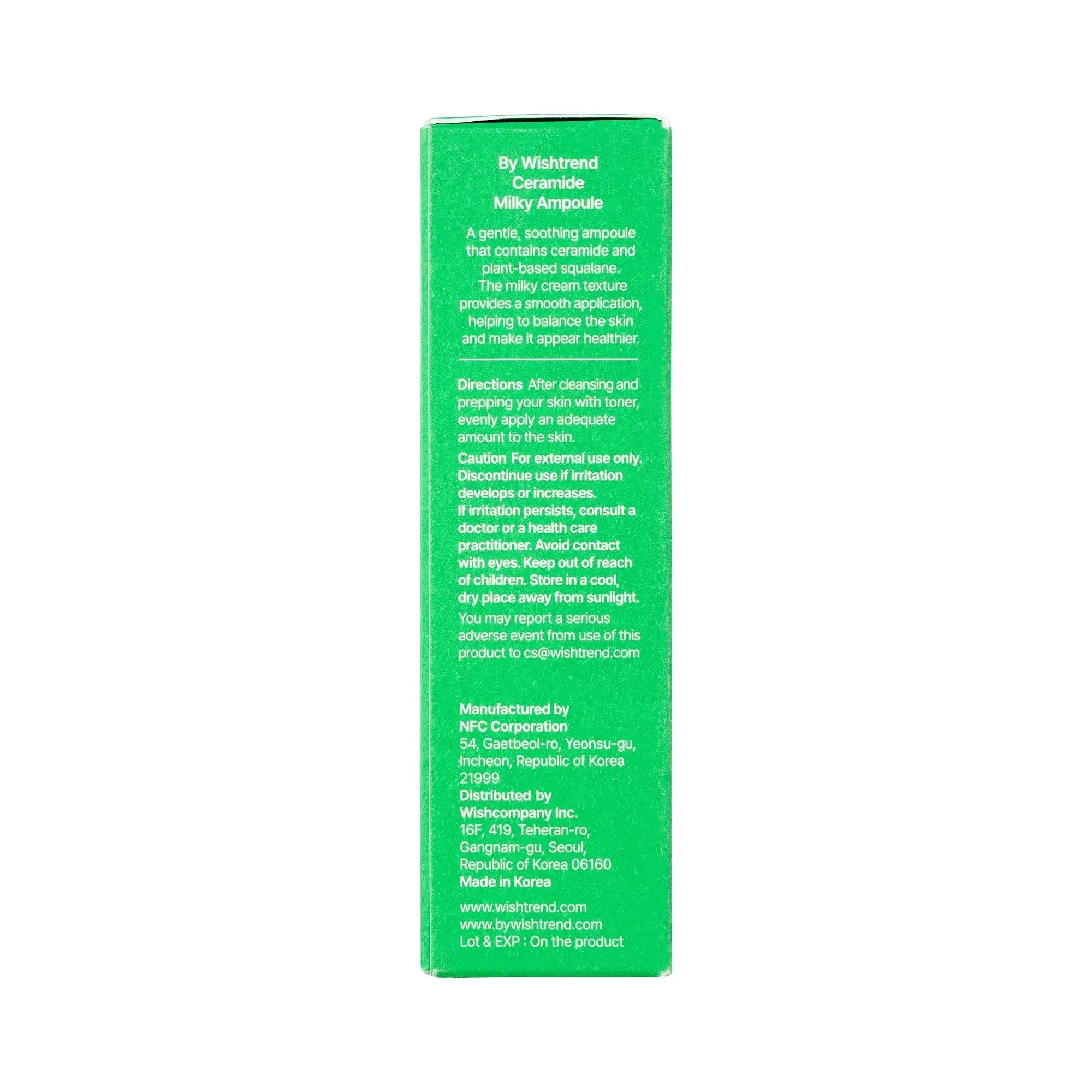 61450-By Wishtrend Ceramide Milky Ampoule 30ml +7