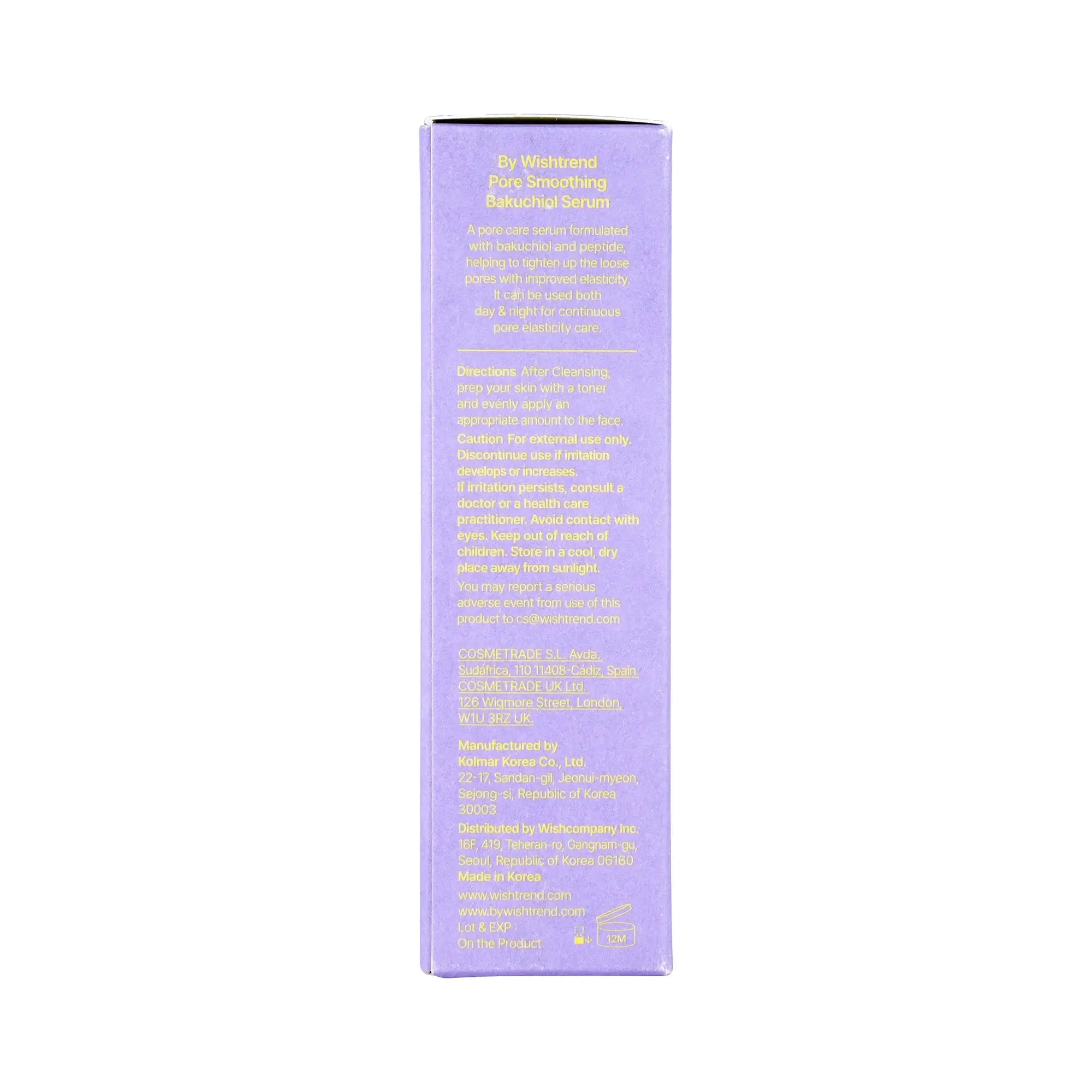 61452-By Wishtrend Pore Smoothing Bakuchiol Serum 30ml +6