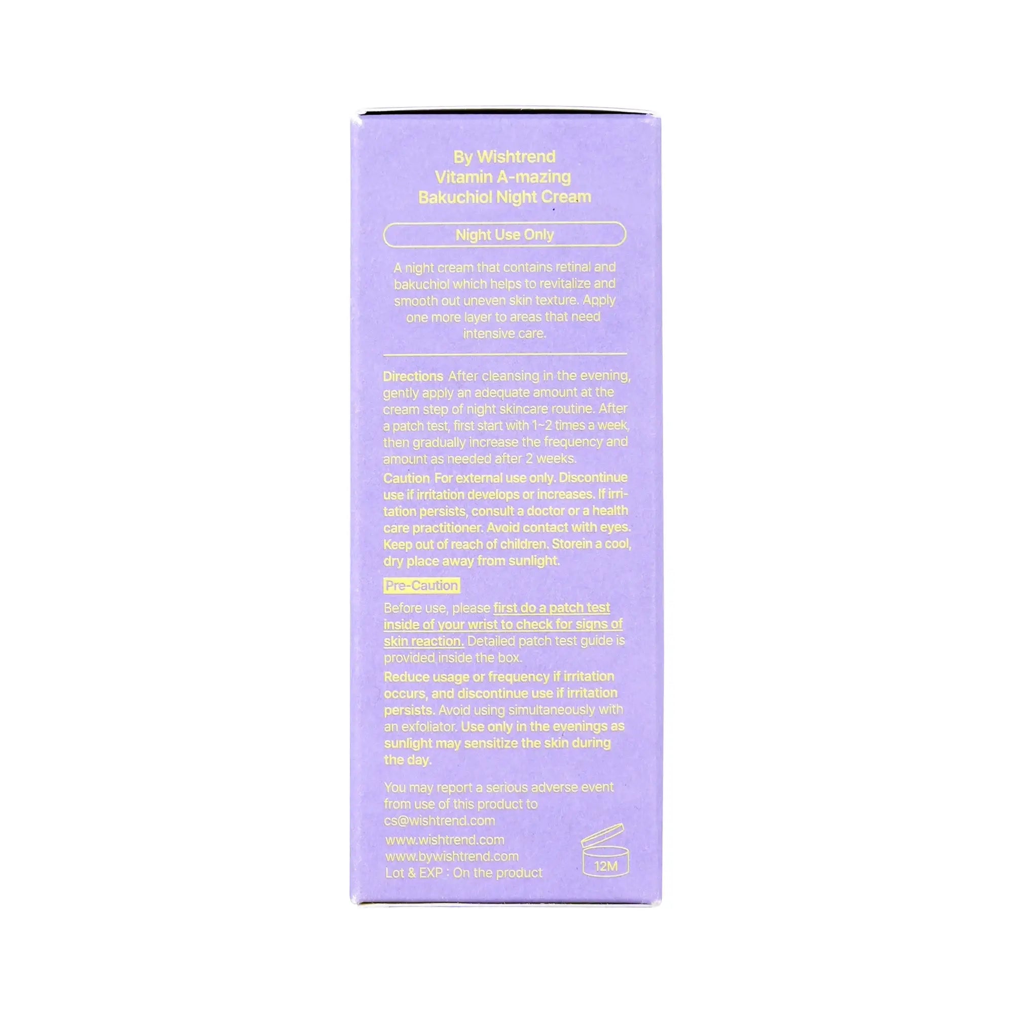 61454-By Wishtrend Vitamin A-Mazing Bakuchiol Night Cream 30g +7