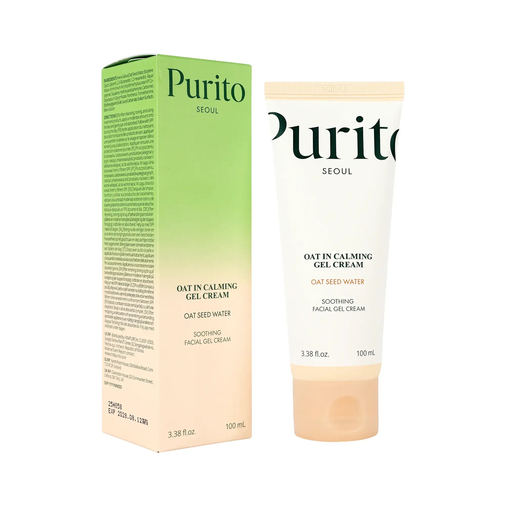 61460-Purito Oat In Calming Gel Cream 100ml +3