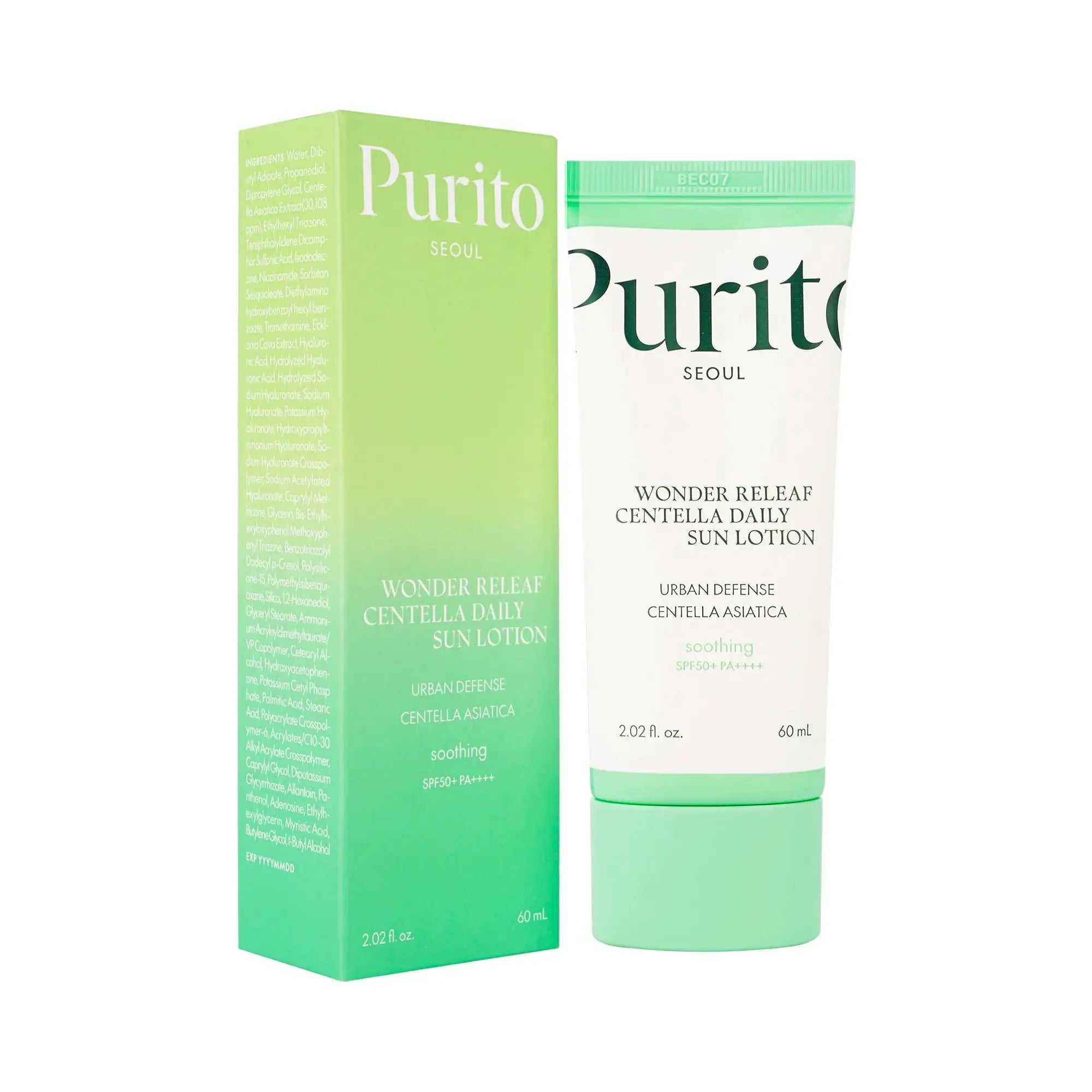 61462-Purito Wonder Releaf Centella Daily Sun Lotion SPF50+ 60ml +7