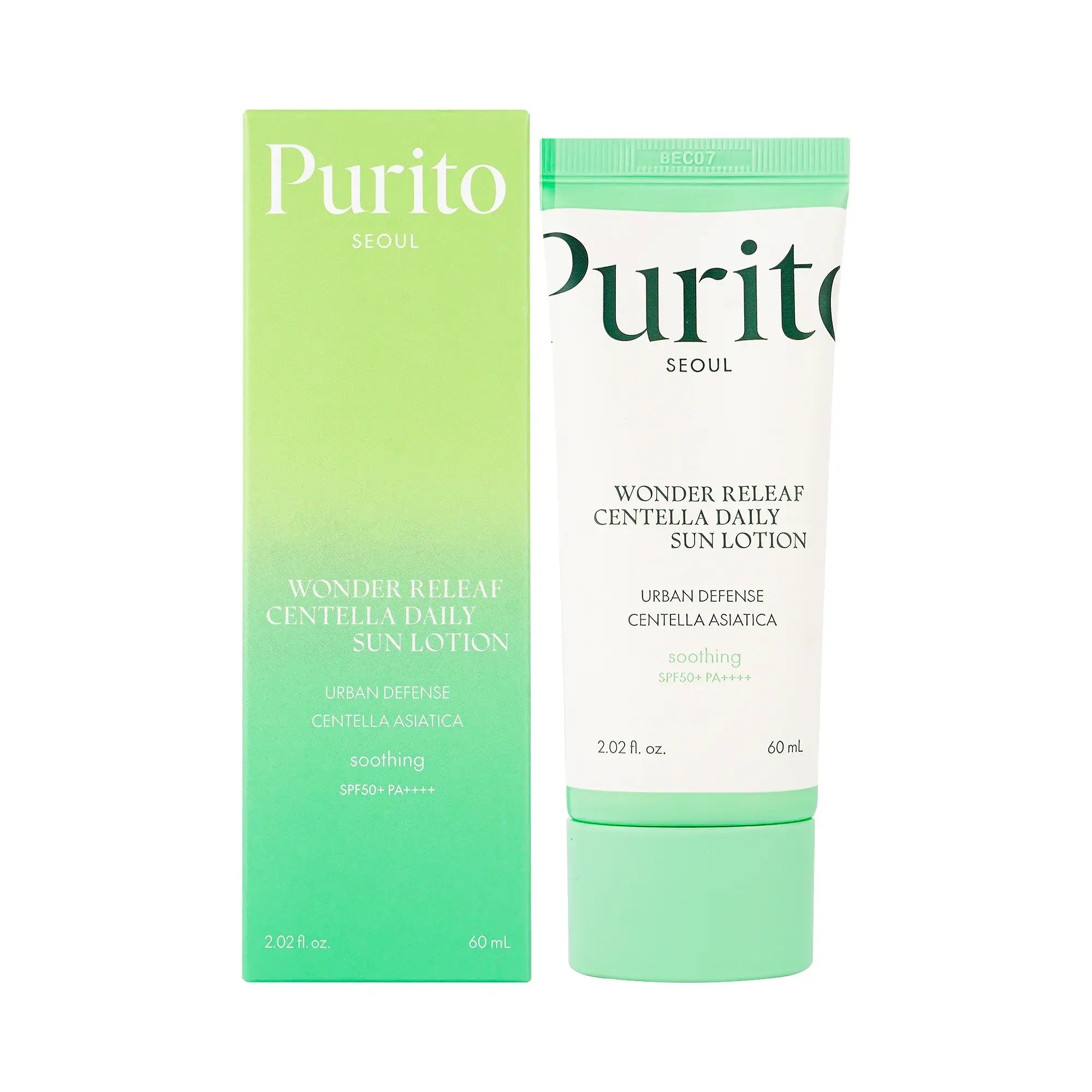 61462-Purito Wonder Releaf Centella Daily Sun Lotion SPF50+ 60ml +6