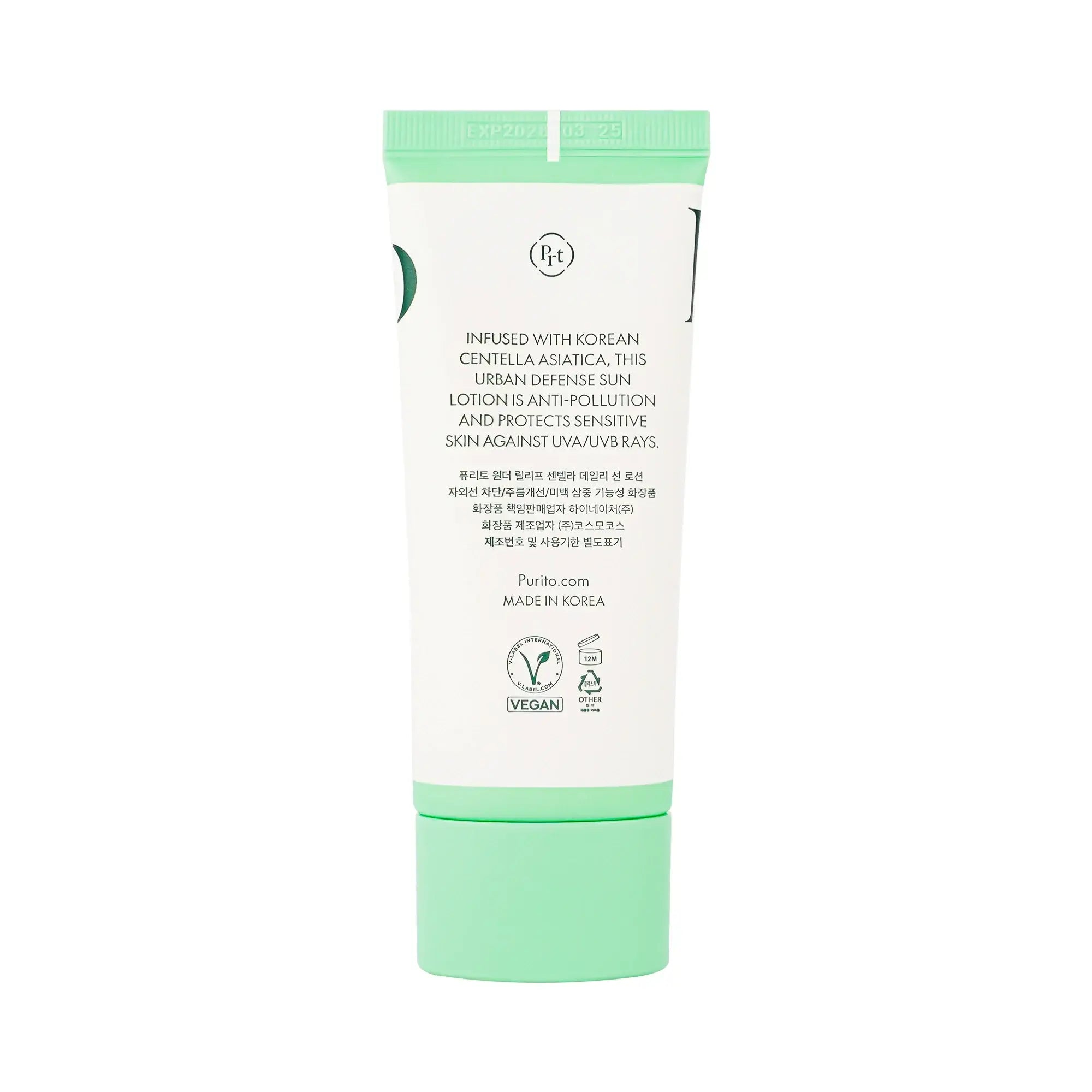 61462-Purito Wonder Releaf Centella Daily Sun Lotion SPF50+ 60ml +5