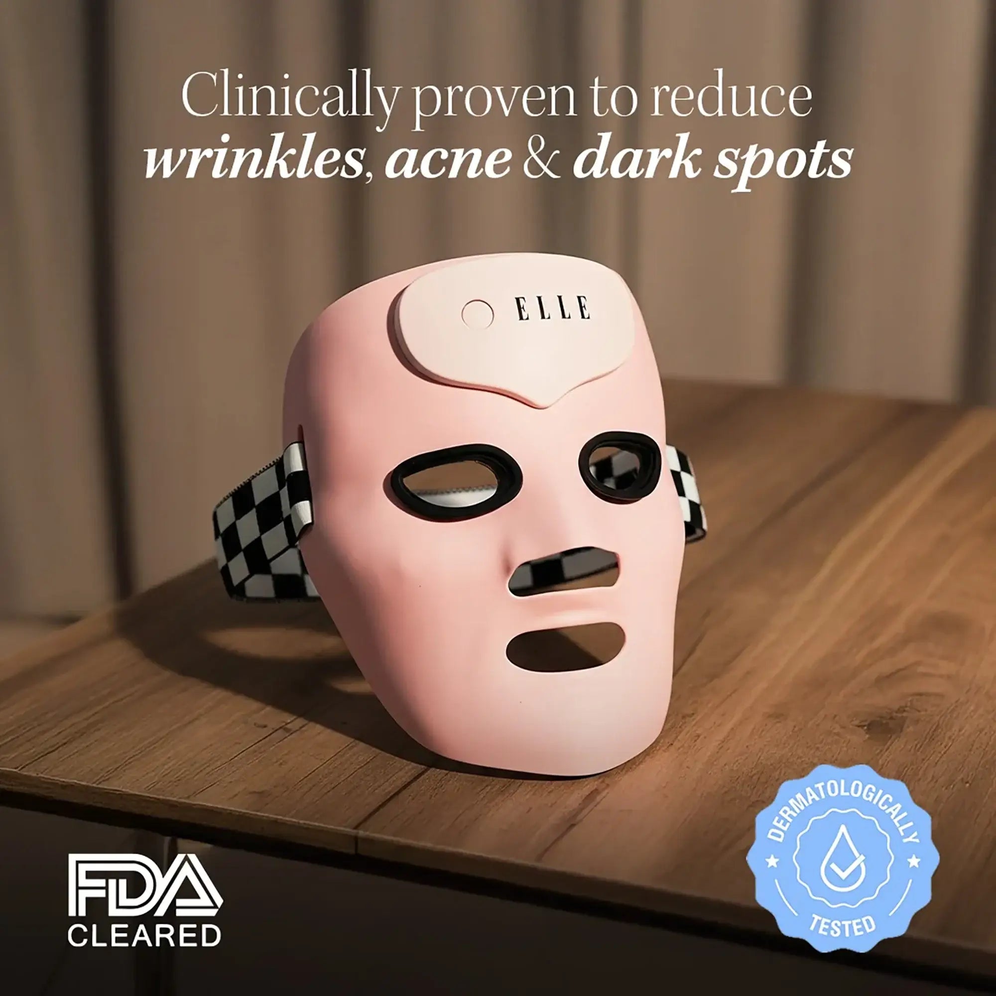 61464-Elle Led Mask Radiance Boost Pro Facewear Pink Colour +3