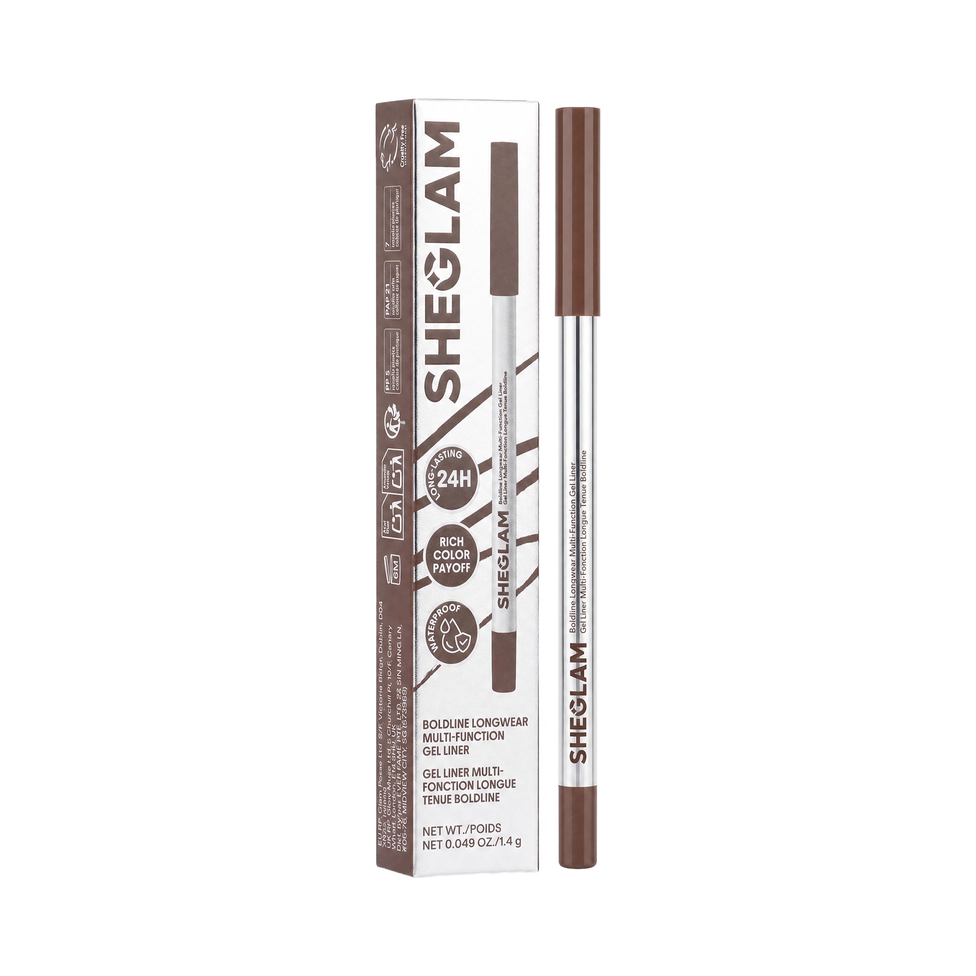 61485-Sheglam Boldline Longwear Multi-Function Gel Liner-Chocolate +6