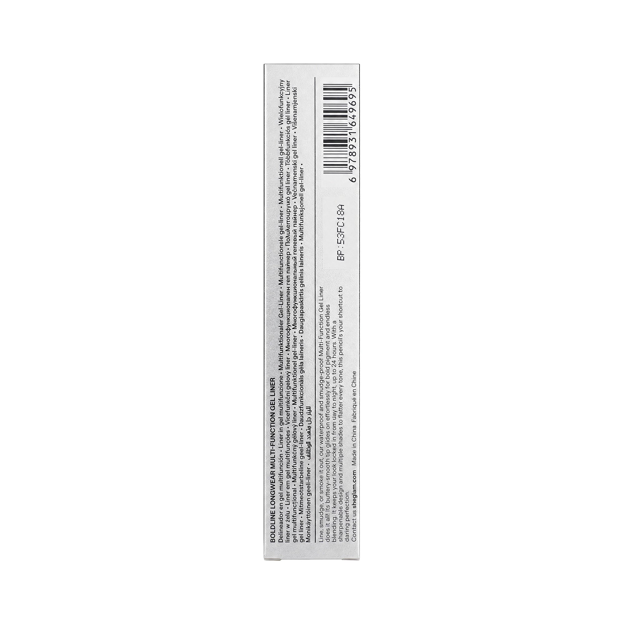 61486-Sheglam Boldline Longwear Multi-Function Gel Liner-Black +1